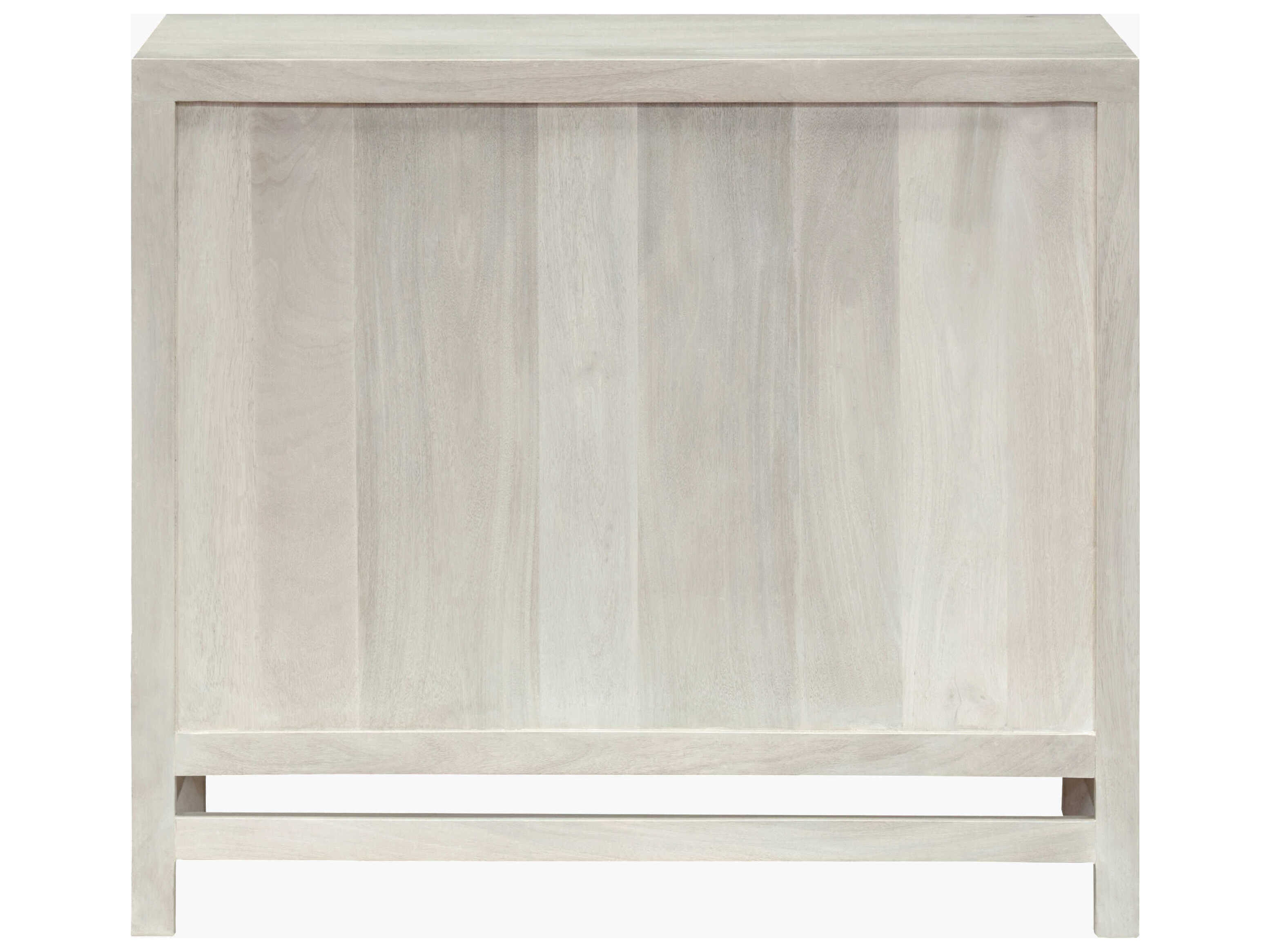 Surya Byron White Mango Wood Accent Cabinet