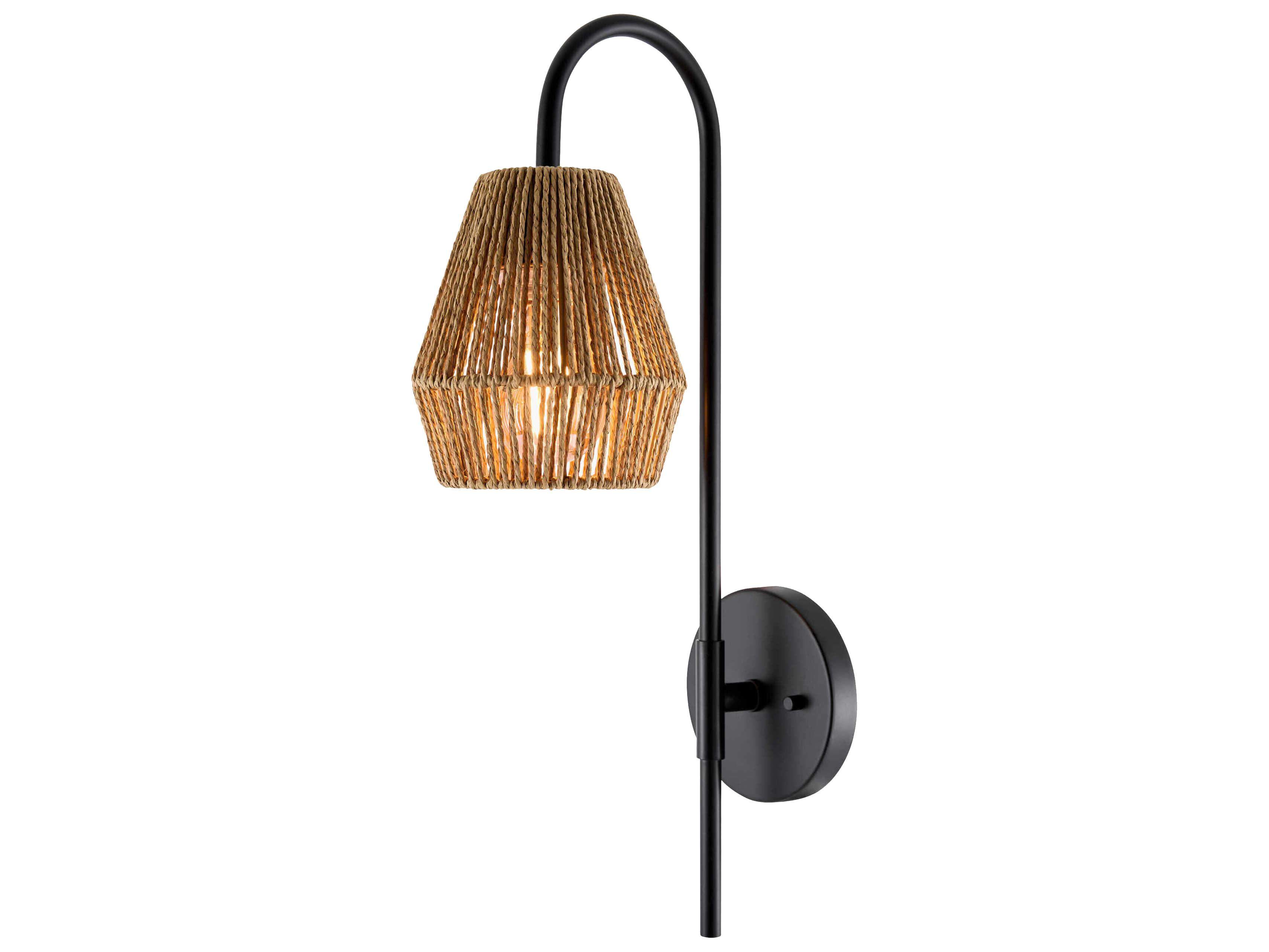 Surya Bezas 1-Light Black Wall Sconce