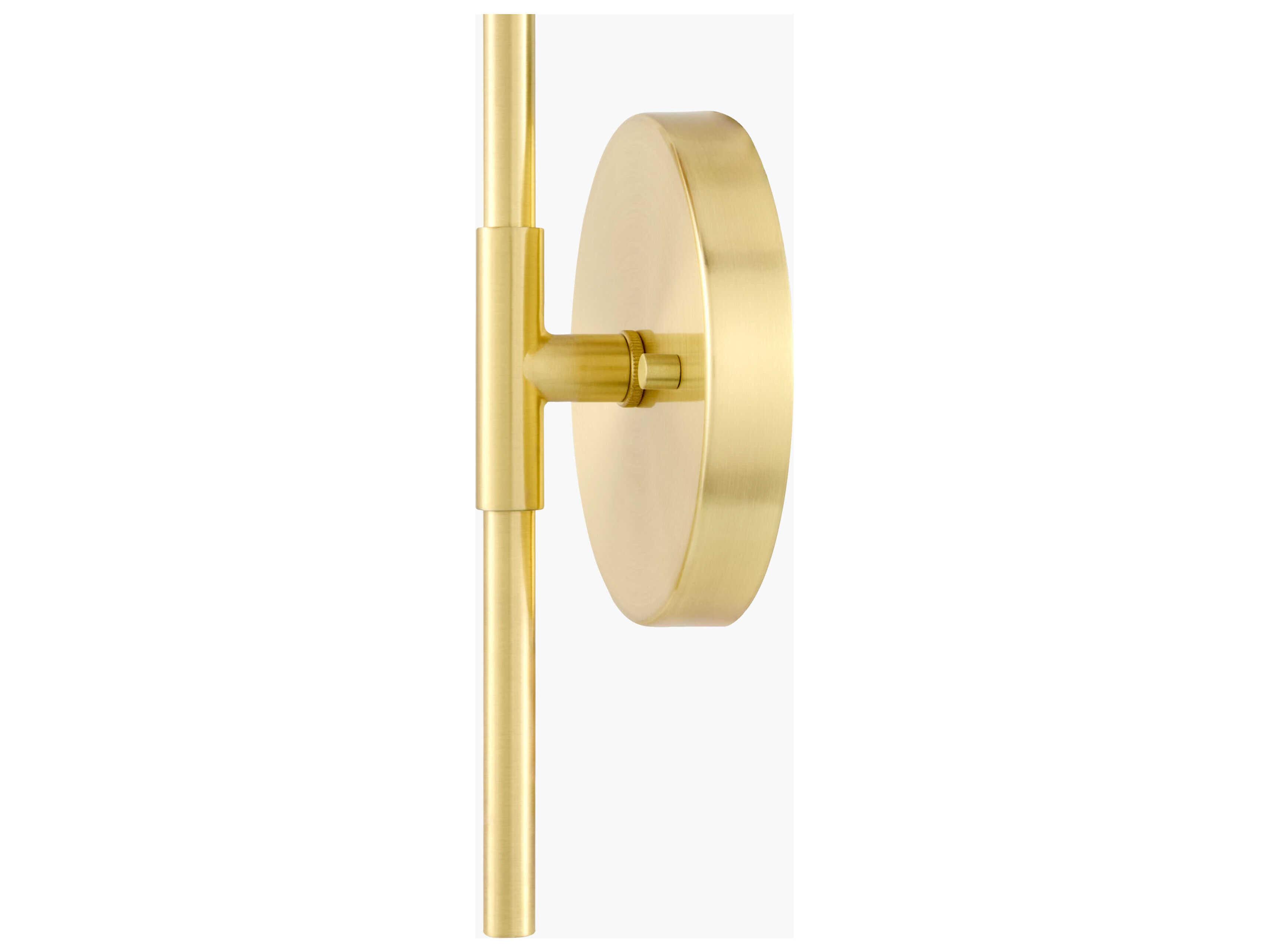 Surya Bezas 1-Light Metallic Gold Wall Sconce