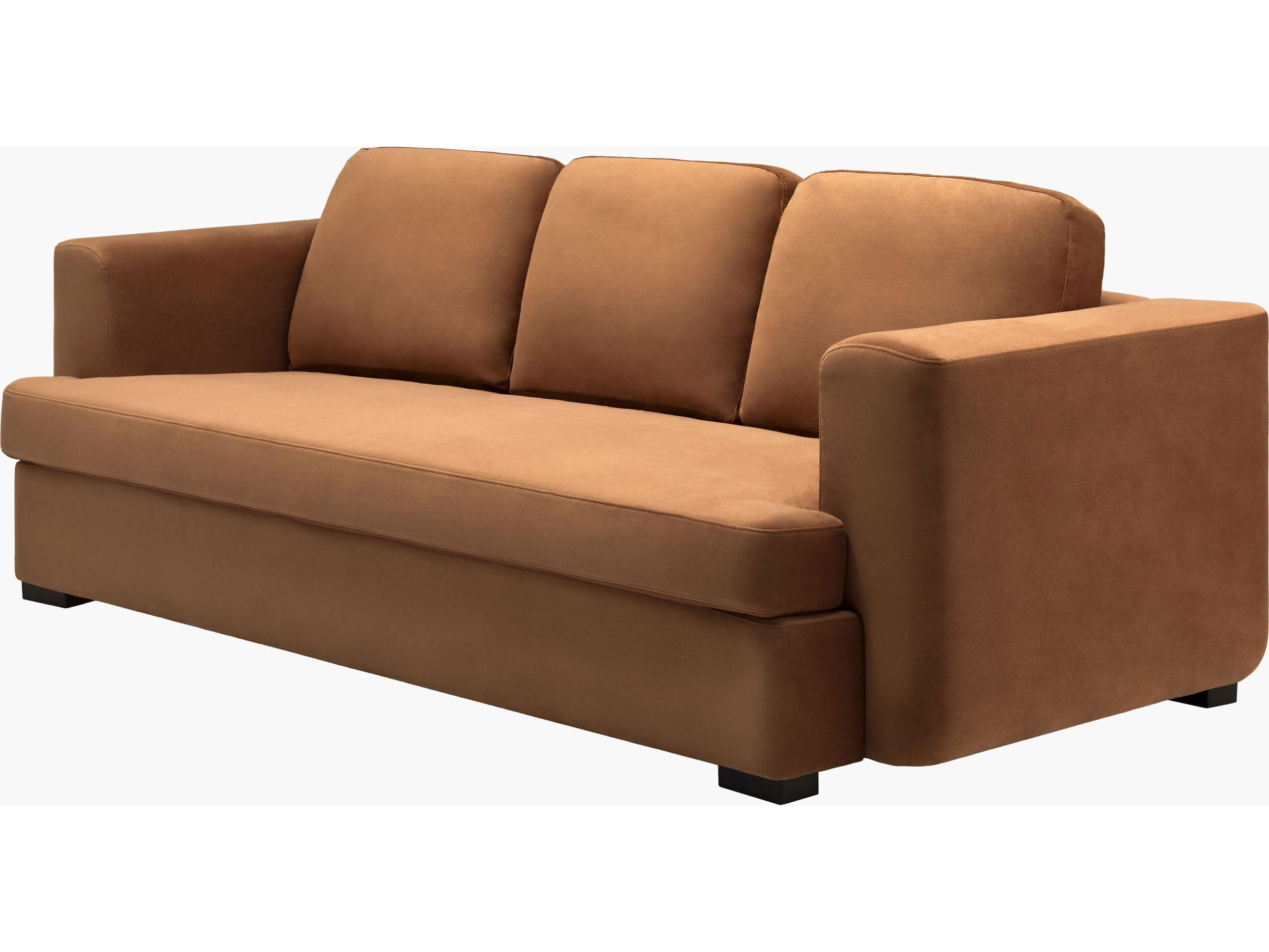 Surya Cahill Charcoal Brown Upholstered Sofa