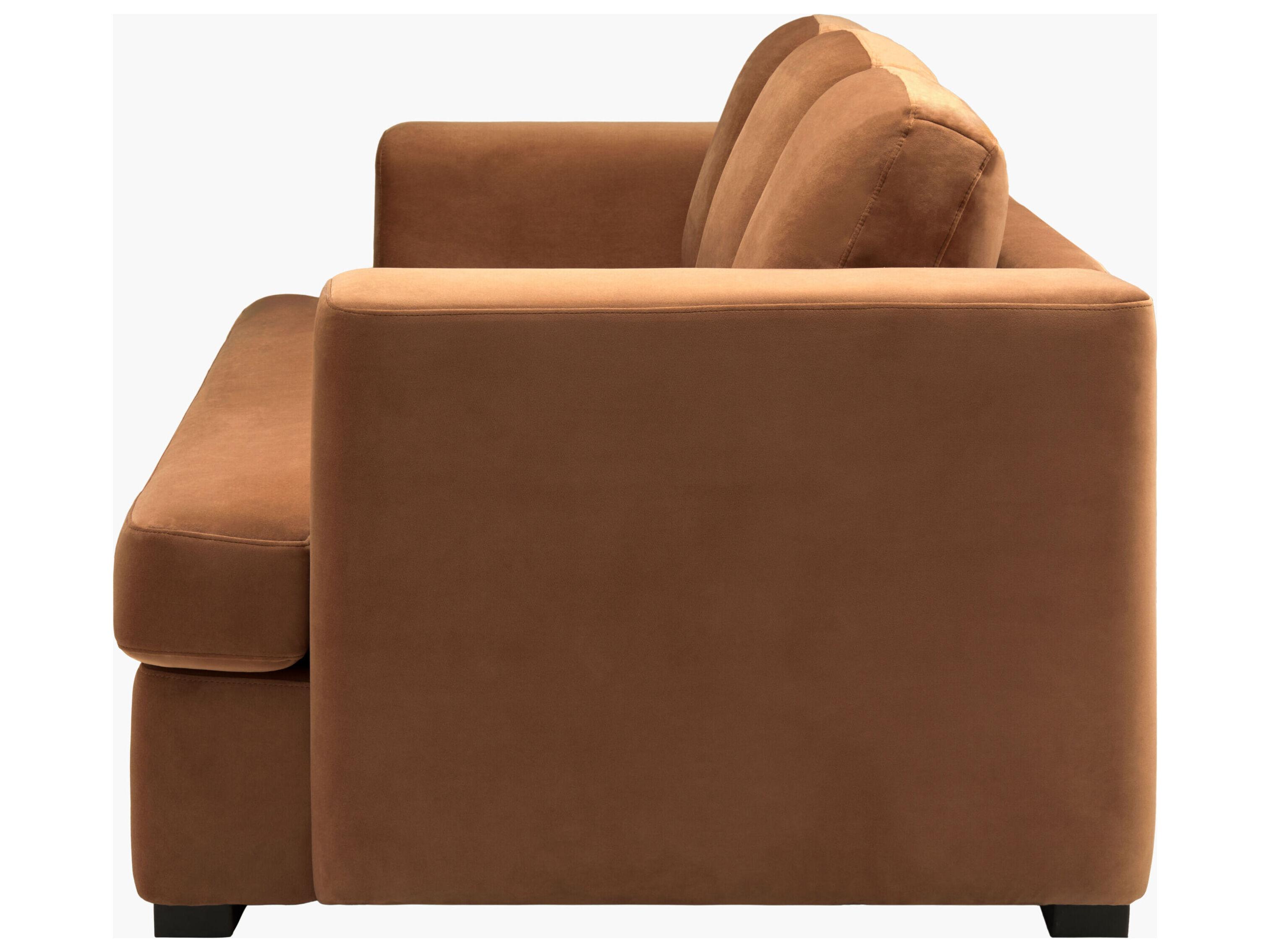 Surya Cahill Charcoal Brown Upholstered Sofa