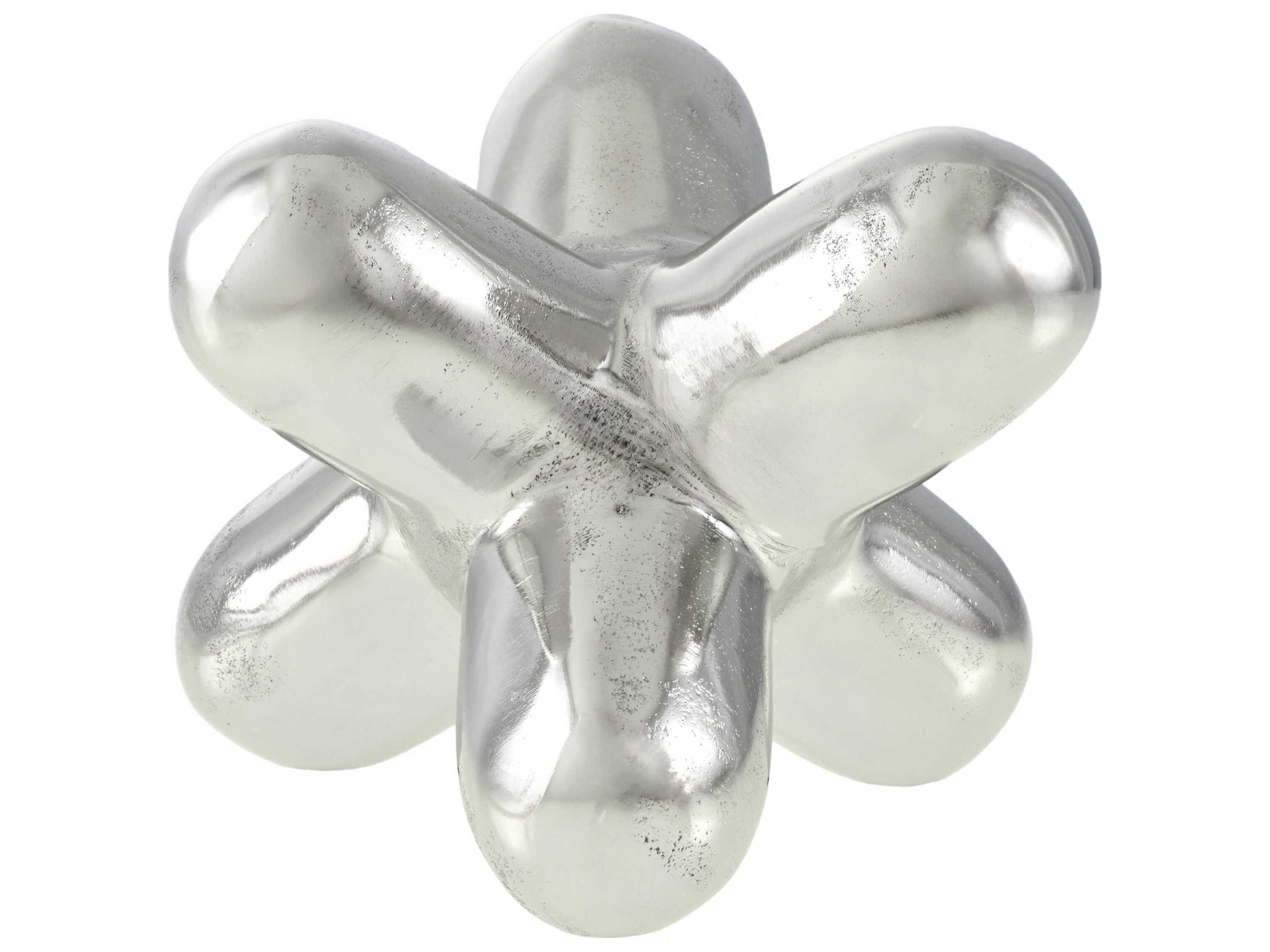 Surya Caitlin Metallic Silver Sculpture