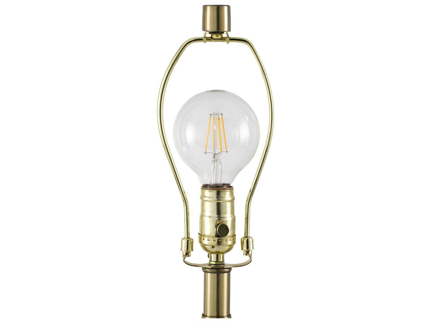 Surya Carina White Beige Linen Polyester Buffet Lamp