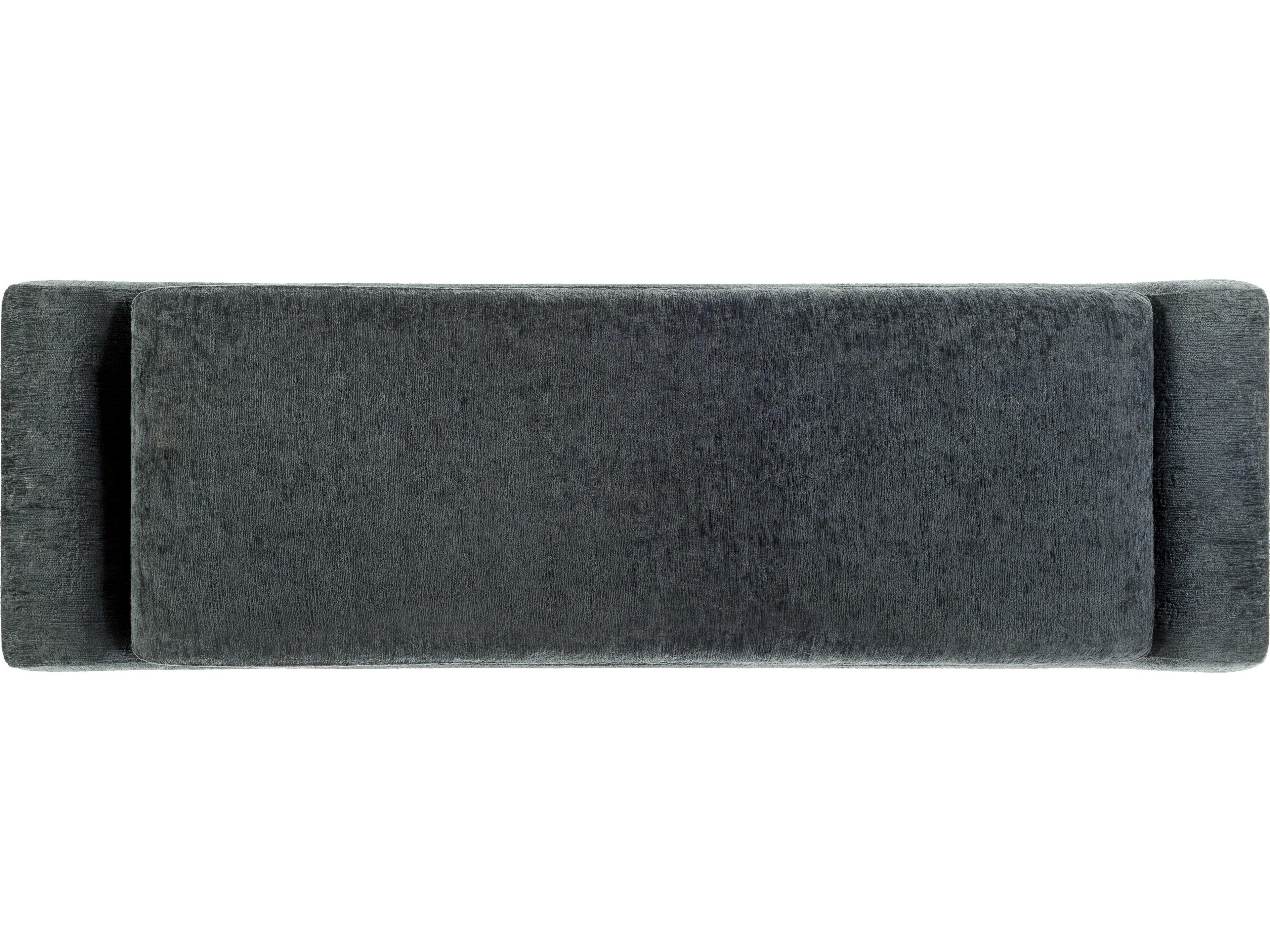 Surya Cascadia Teal Blue Upholstered Accent Bench