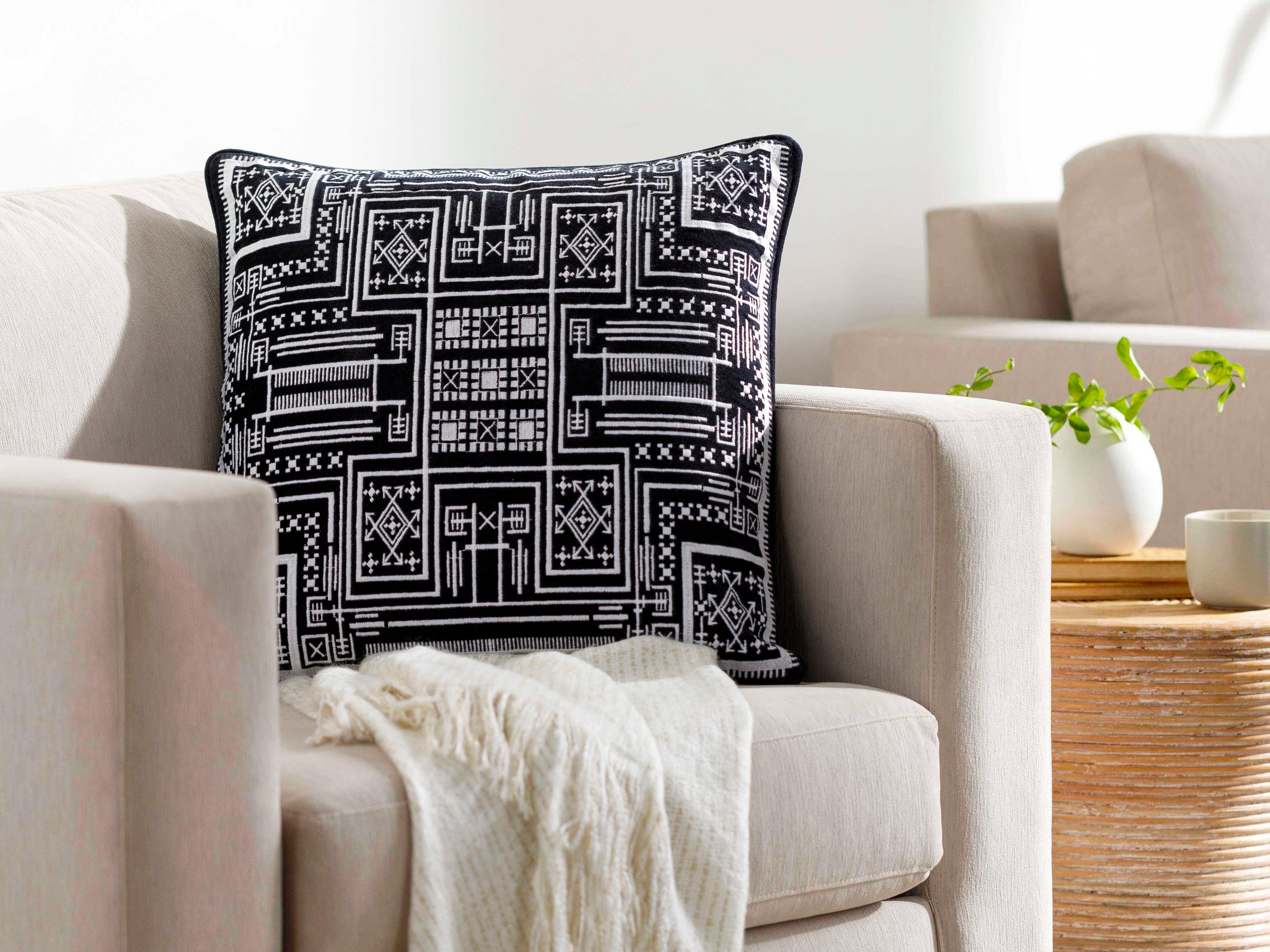 Surya Camaxtli Black Pillow