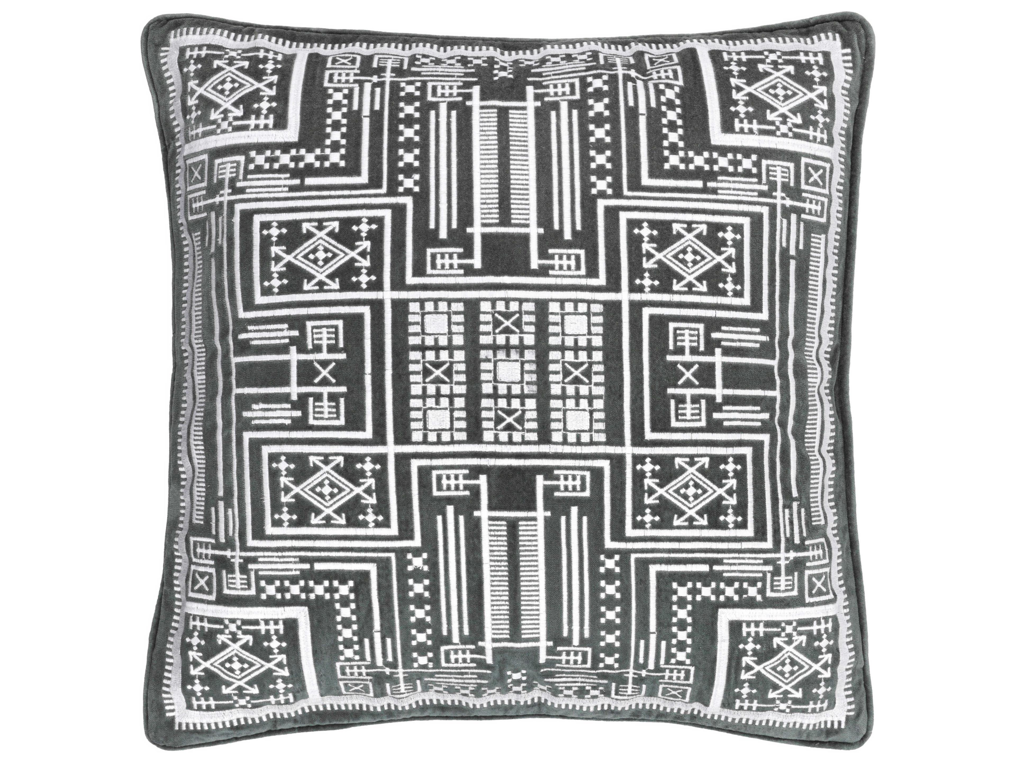 Surya Camaxtli Charcoal Pillow