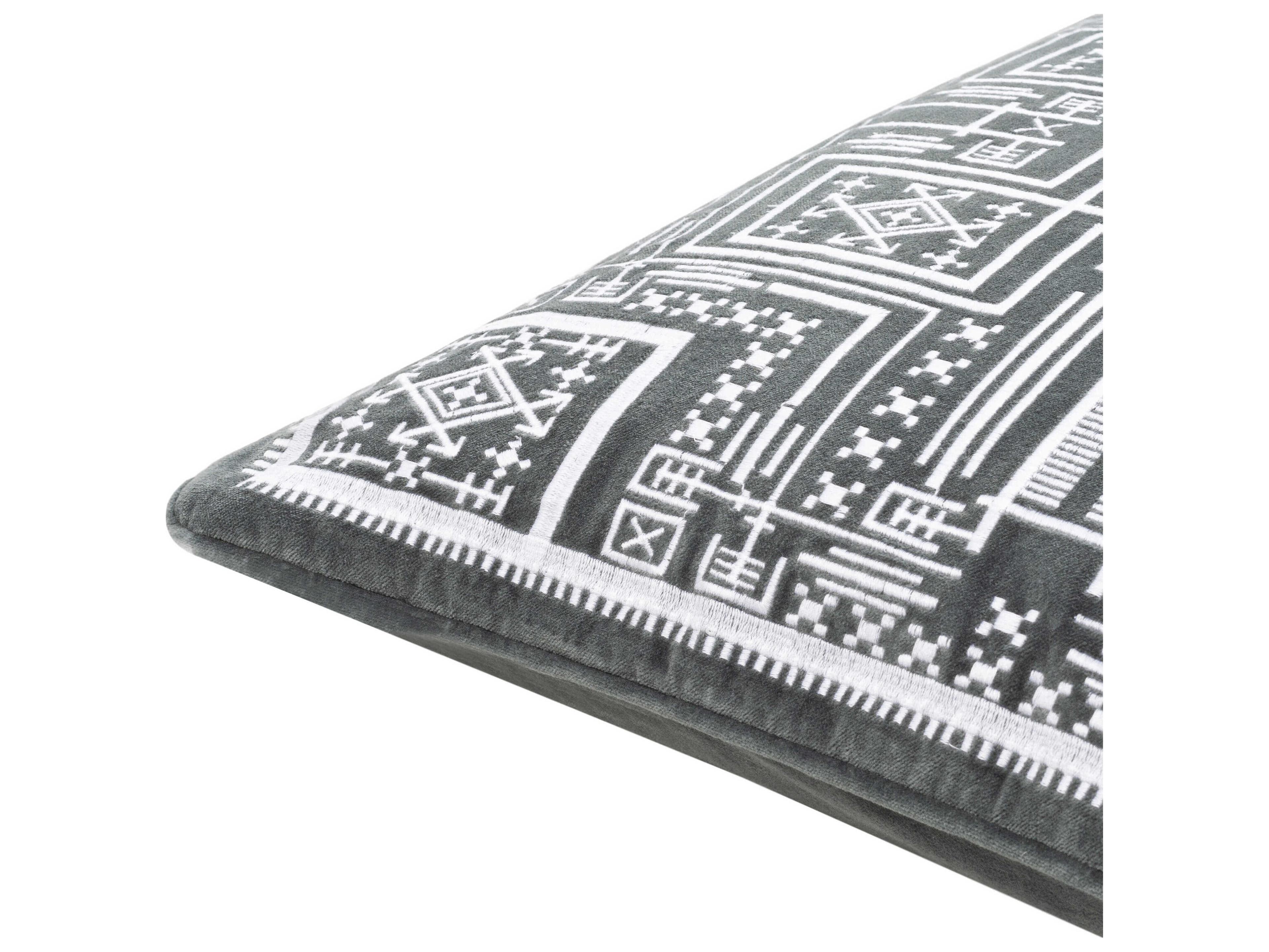 Surya Camaxtli Charcoal Pillow
