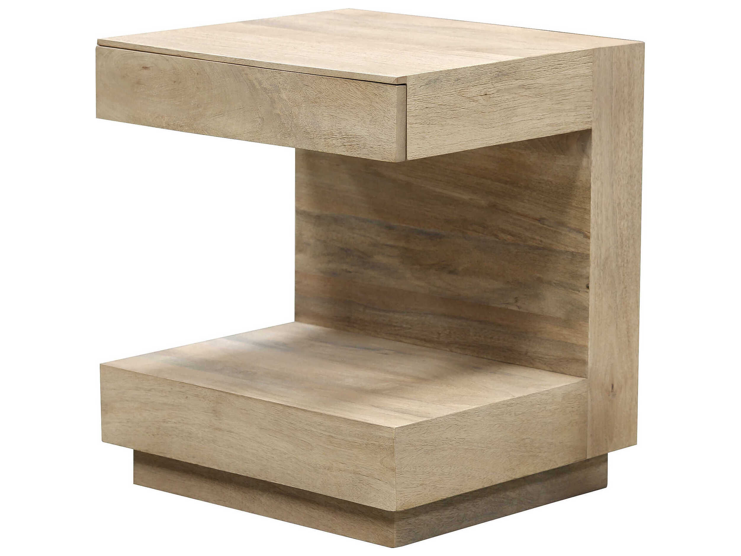 Surya Coburn Rectangular Wood Brown End Table