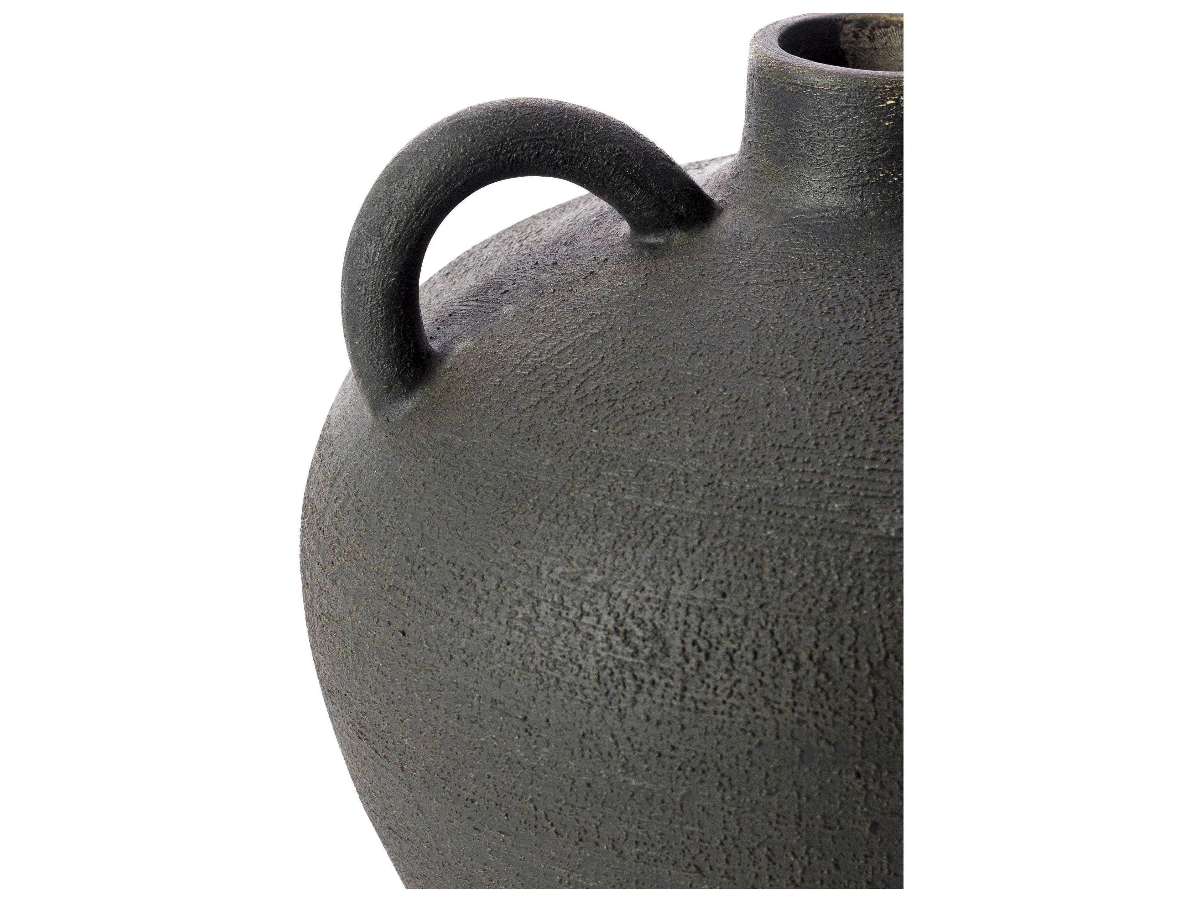 Surya Acanceh Black Vase Set of 3