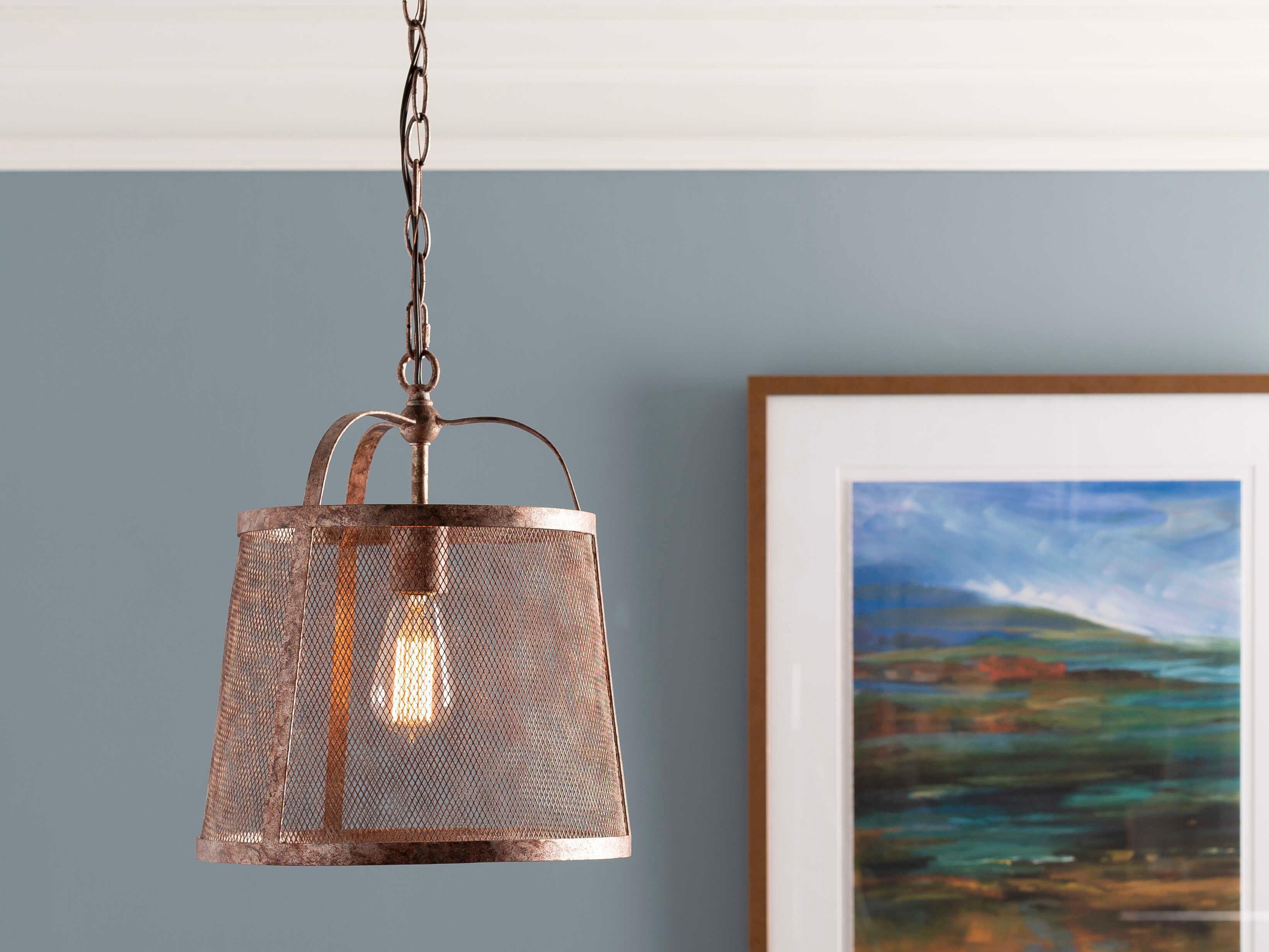 Surya Coleherne 1-Light Rust Brown Pendant