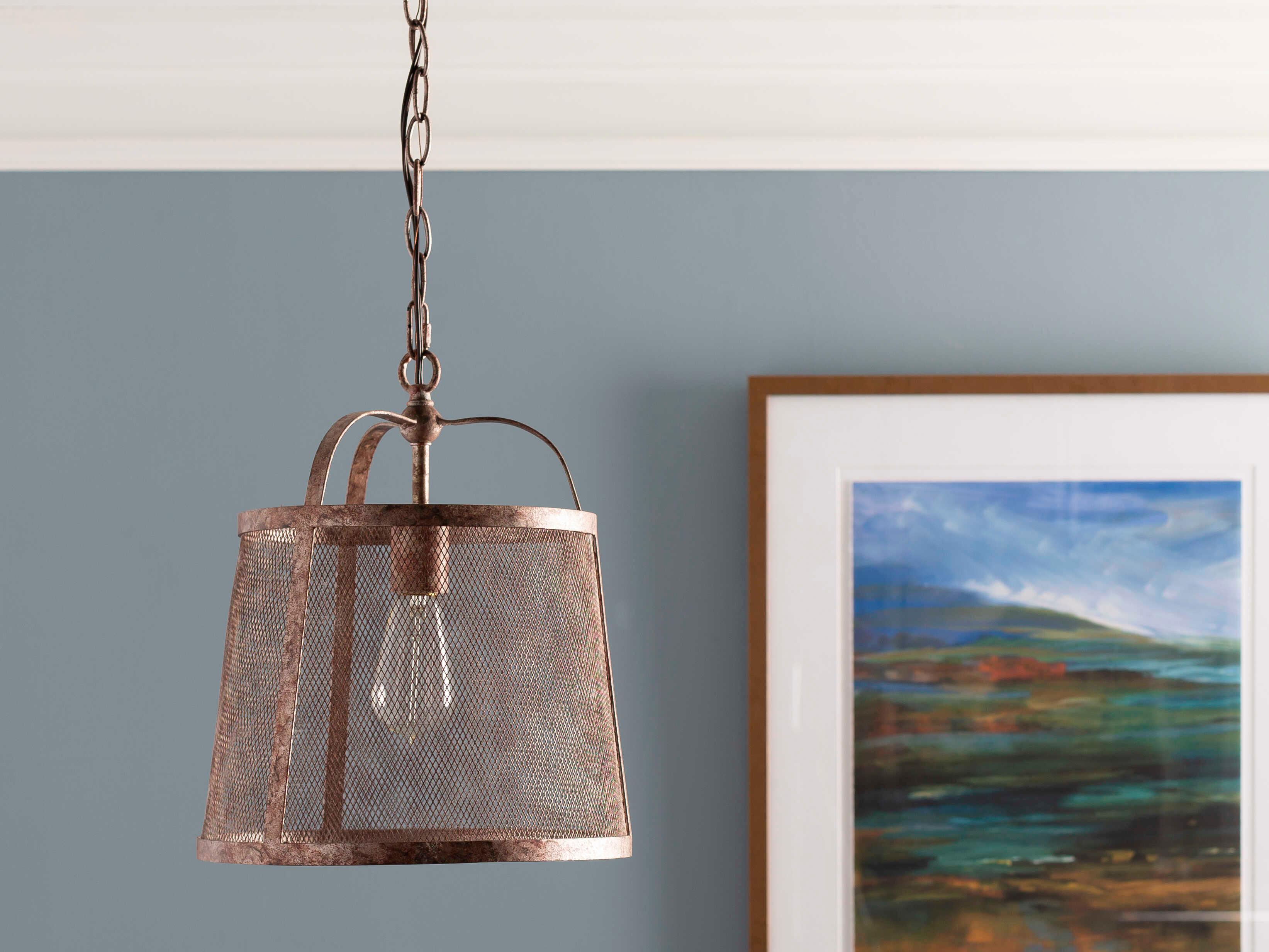 Surya Coleherne 1-Light Rust Brown Pendant