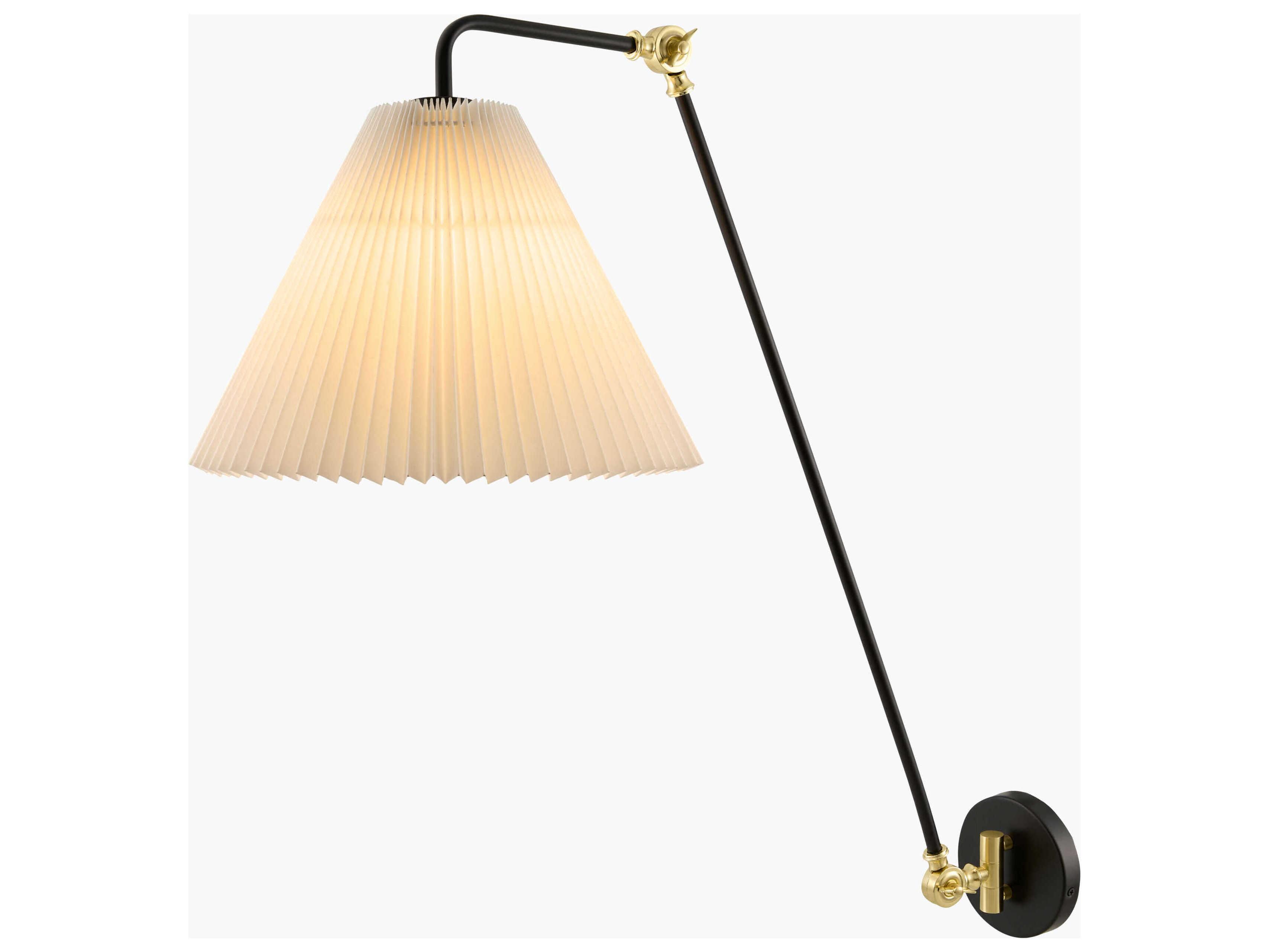 Surya Cella 1-Light Black White Wall Sconce