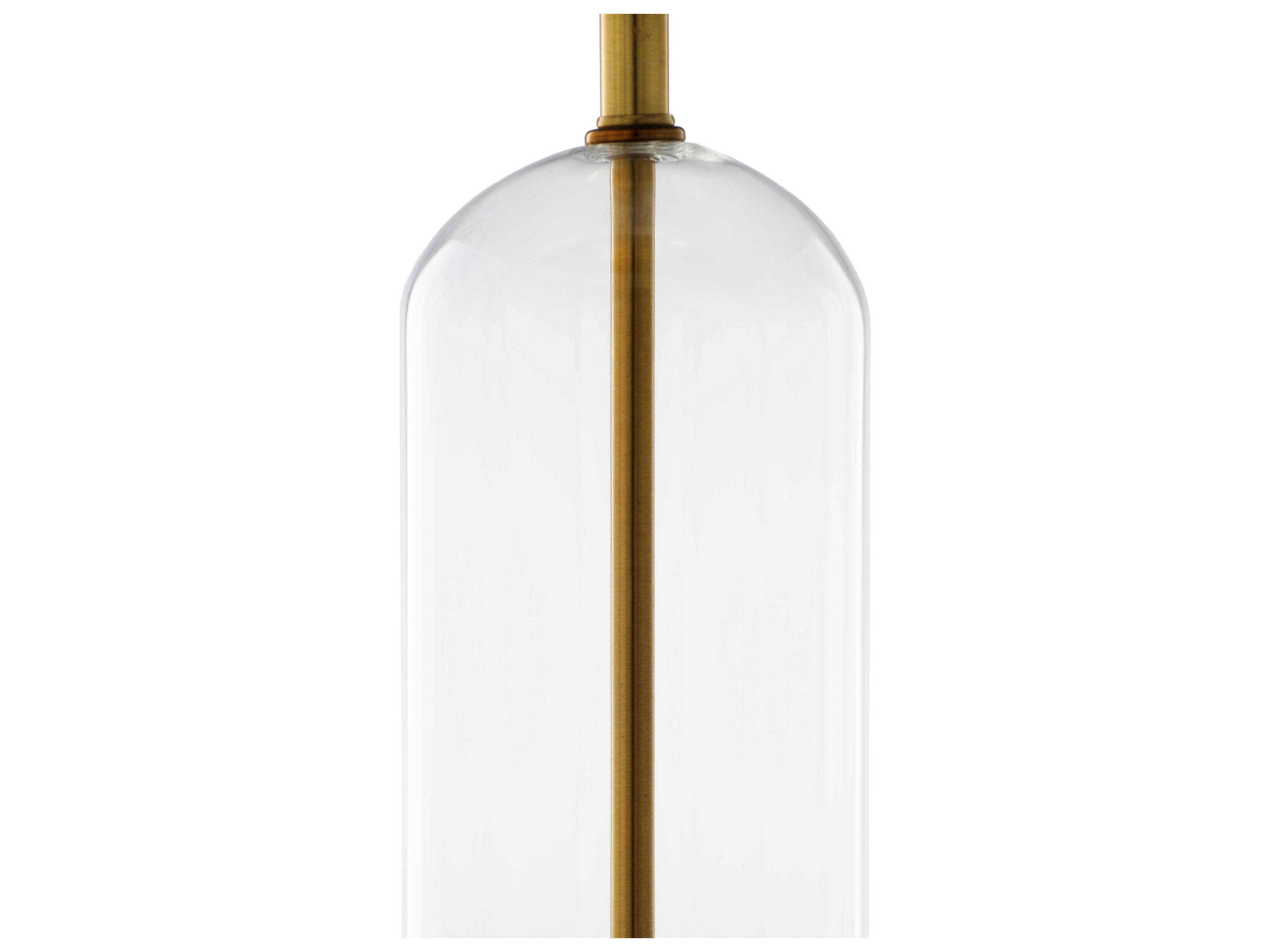 Surya Carthage Clear White Cotton Buffet Lamp