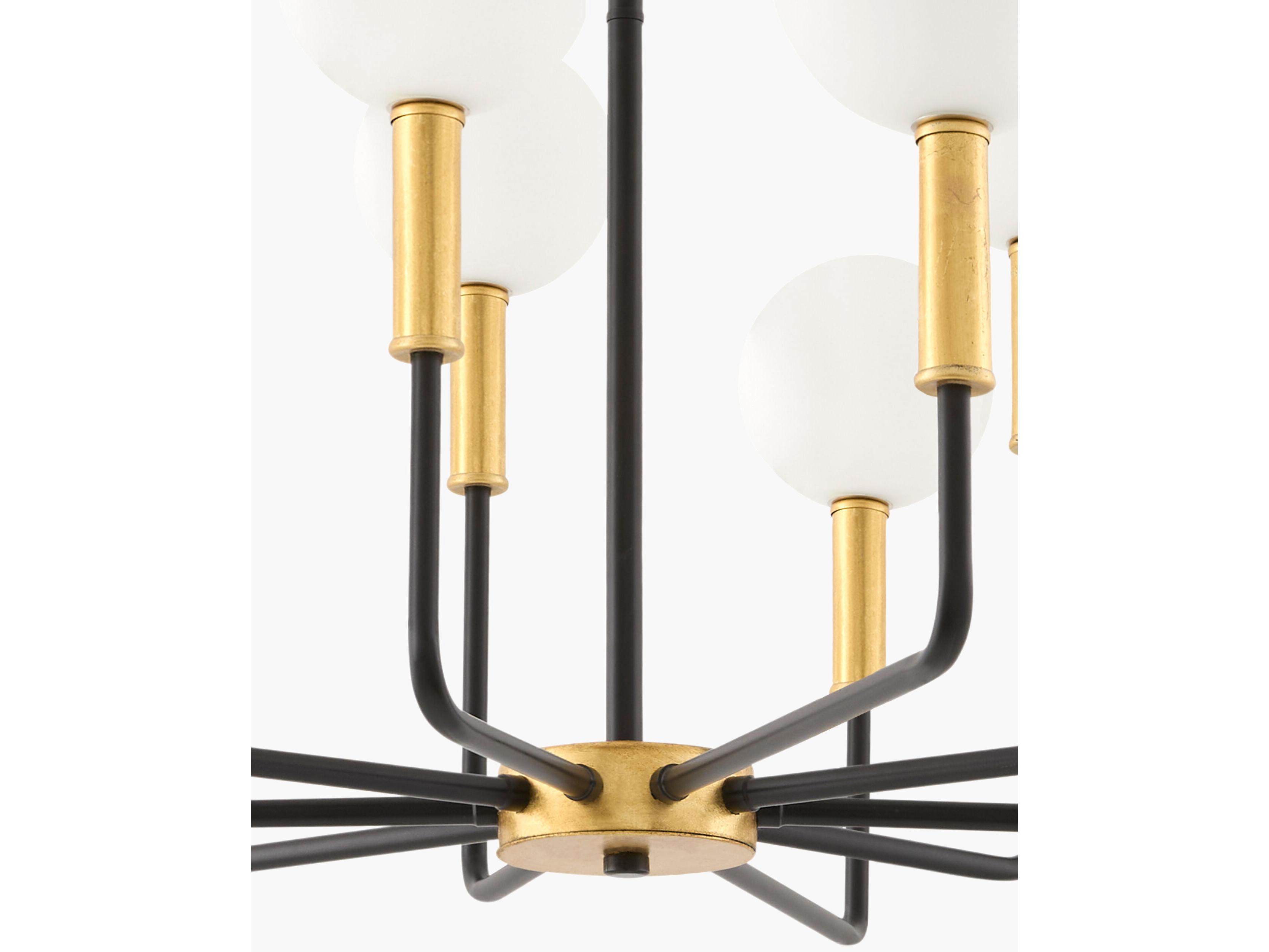 Surya Chinon 10-Light Gold Globe Chandelier