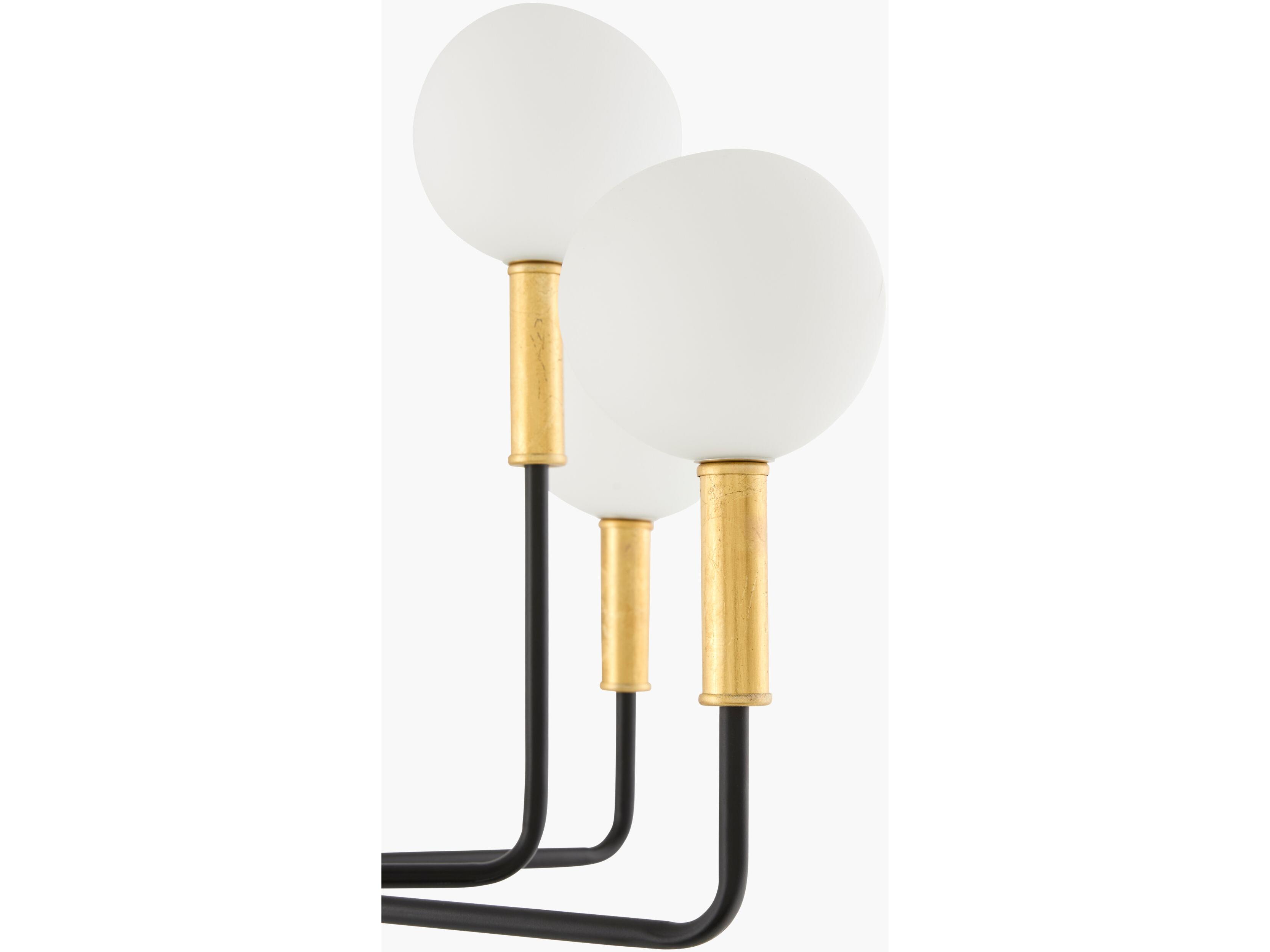 Surya Chinon 10-Light Gold Globe Chandelier