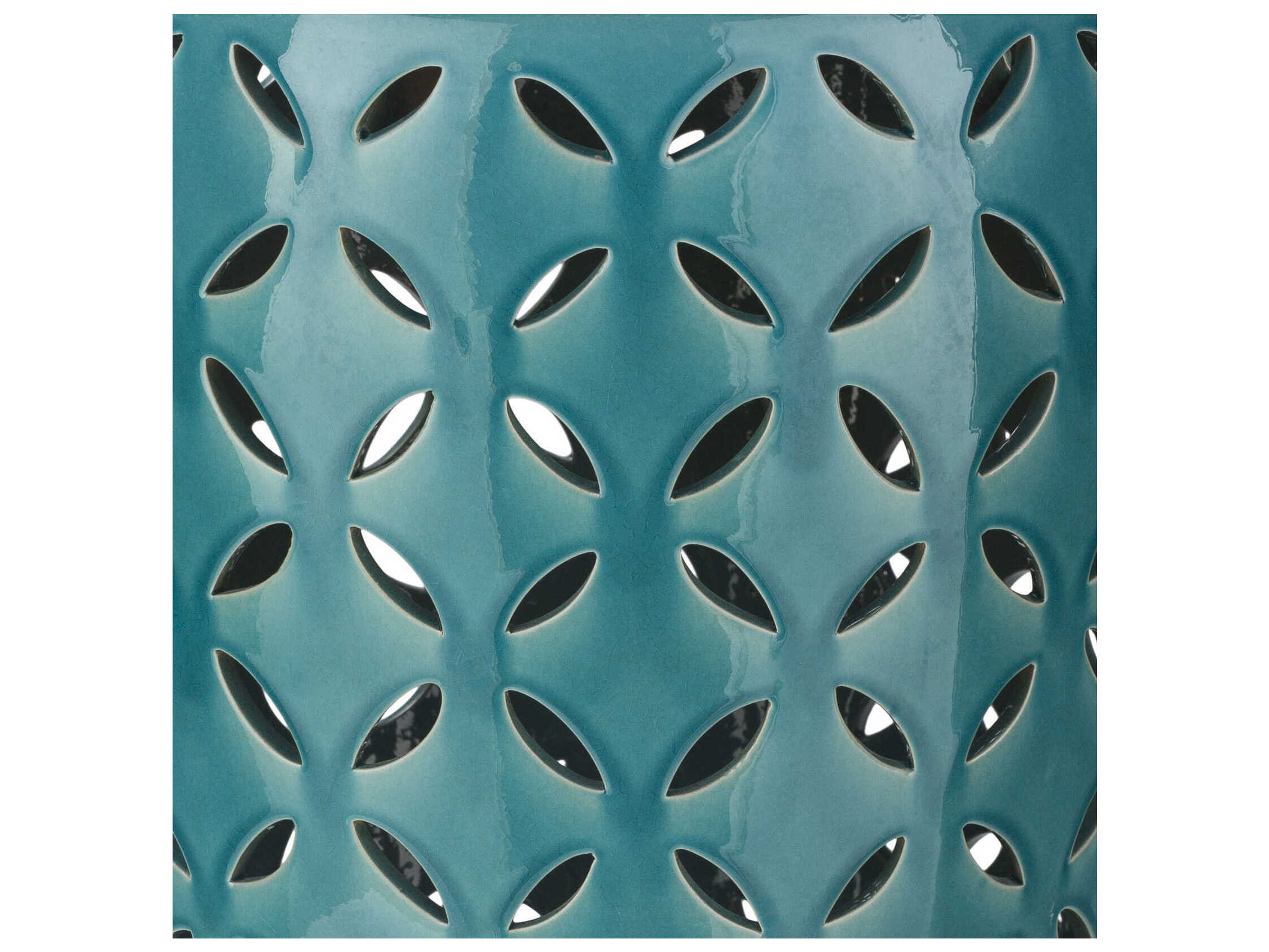 Surya Chantilly Teal Blue Accent Stool