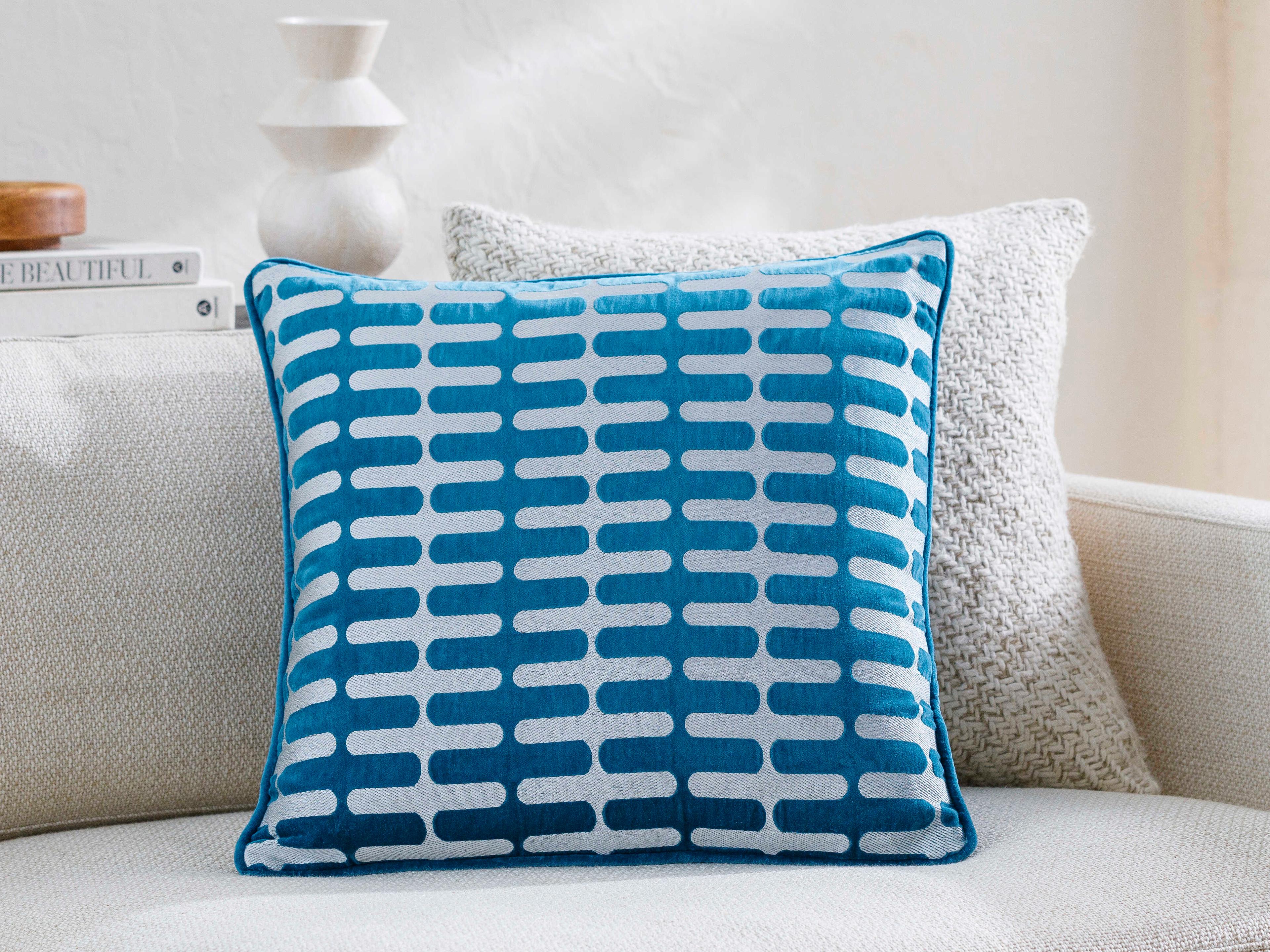 Surya Connecticut Deep Teal Pillow