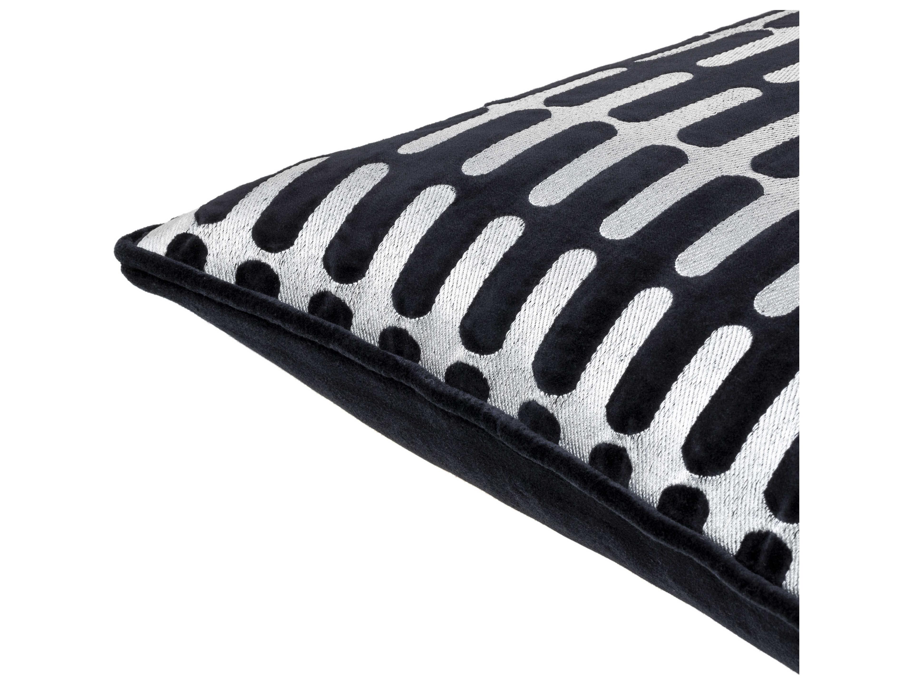 Surya Connecticut Black Pillow