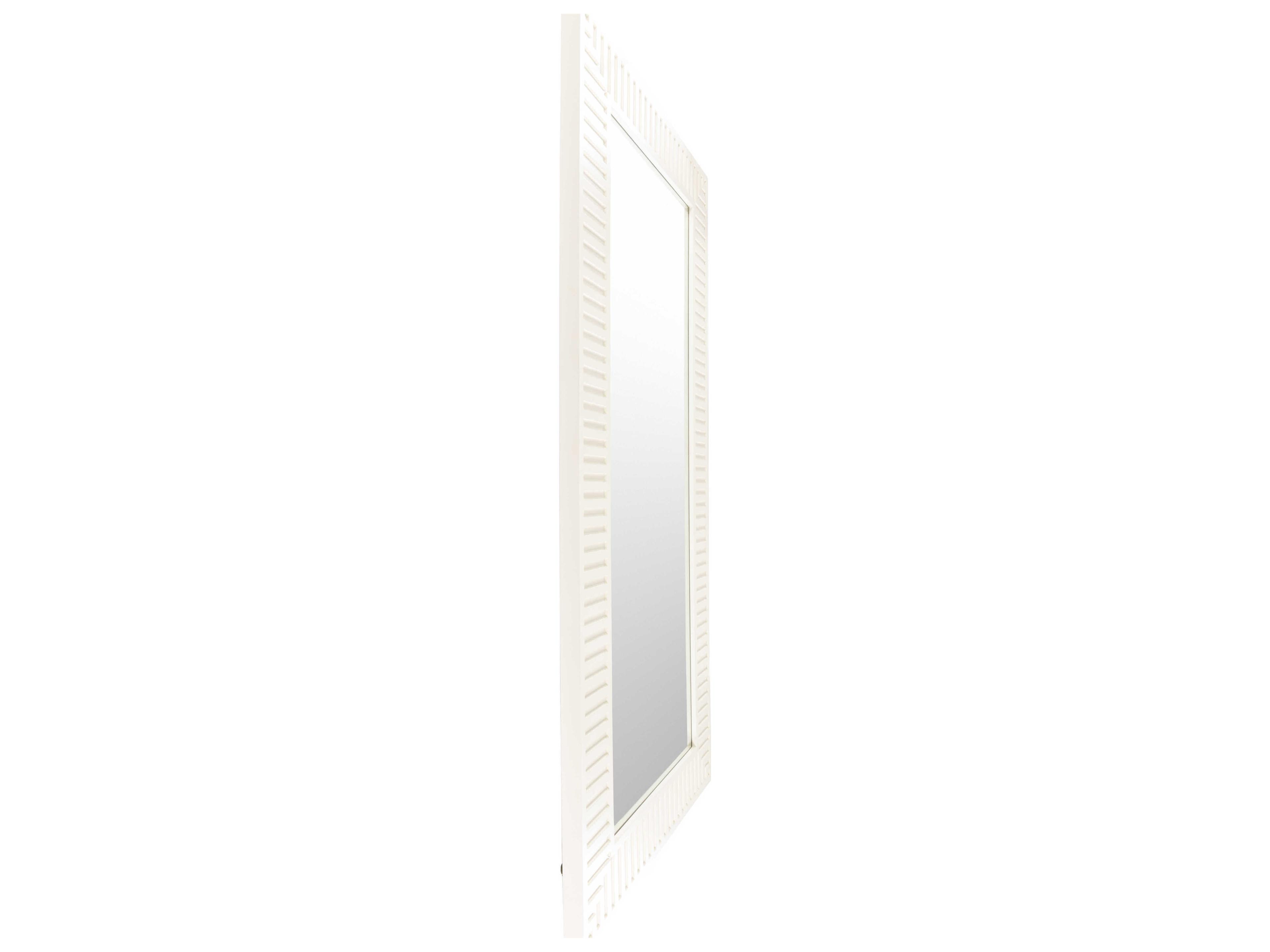 Surya Colossae White Rectangular Floor Mirror