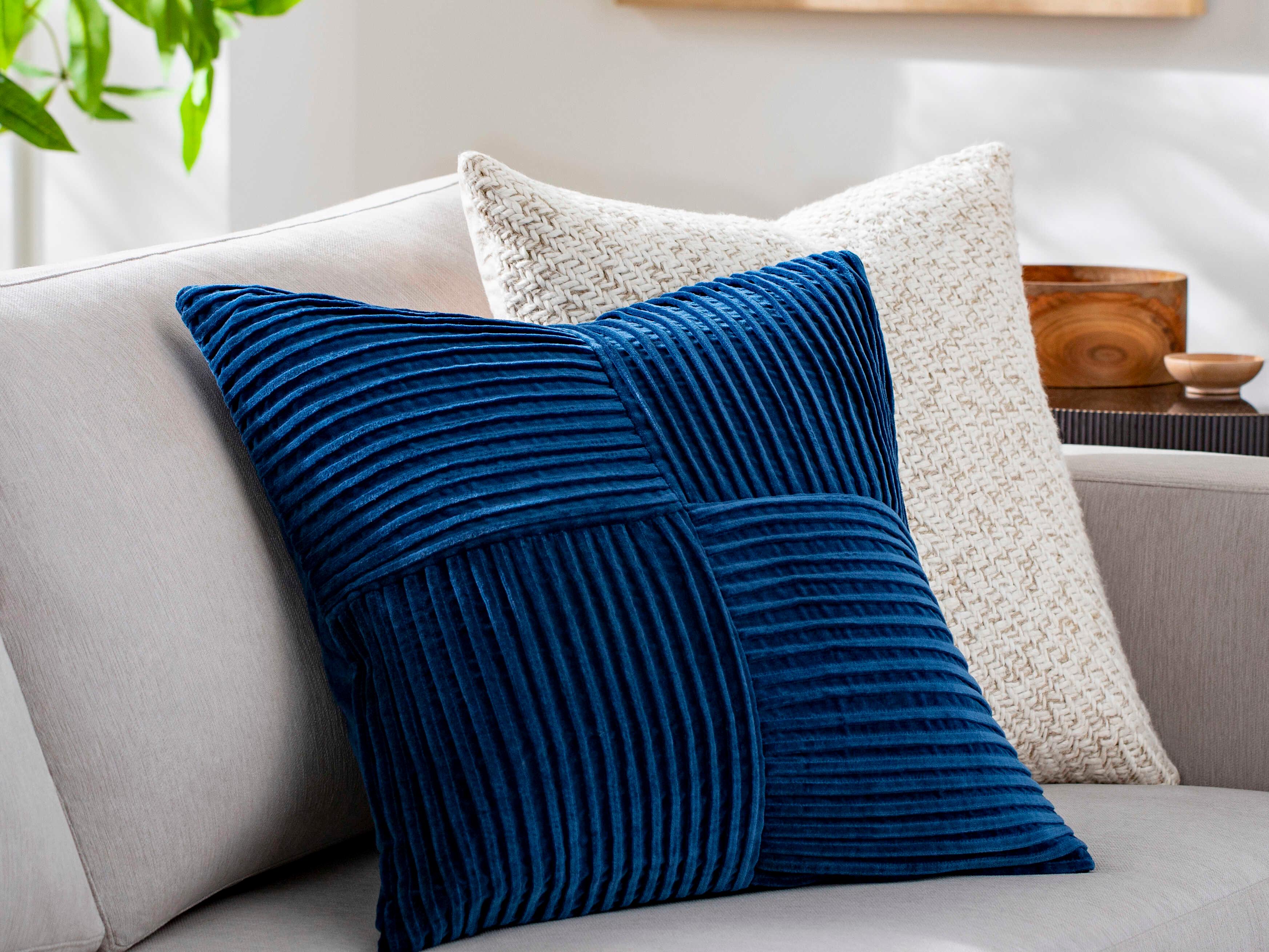 Surya Conrad Navy Blue Pillow