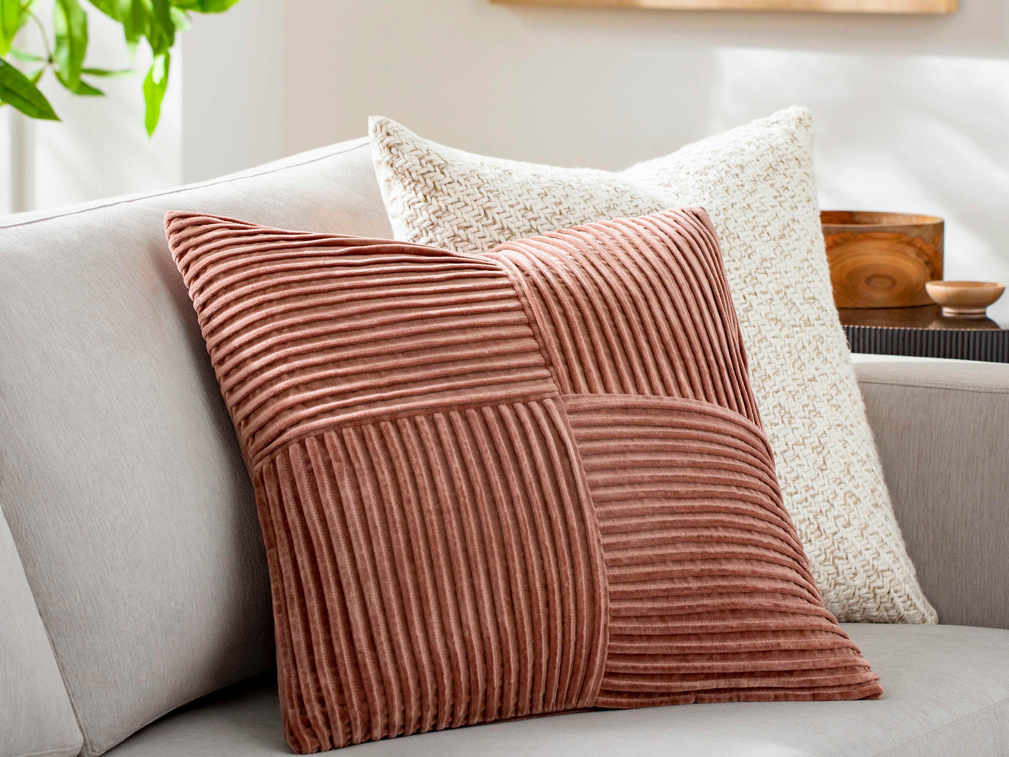 Surya Conrad Terracotta Pillow