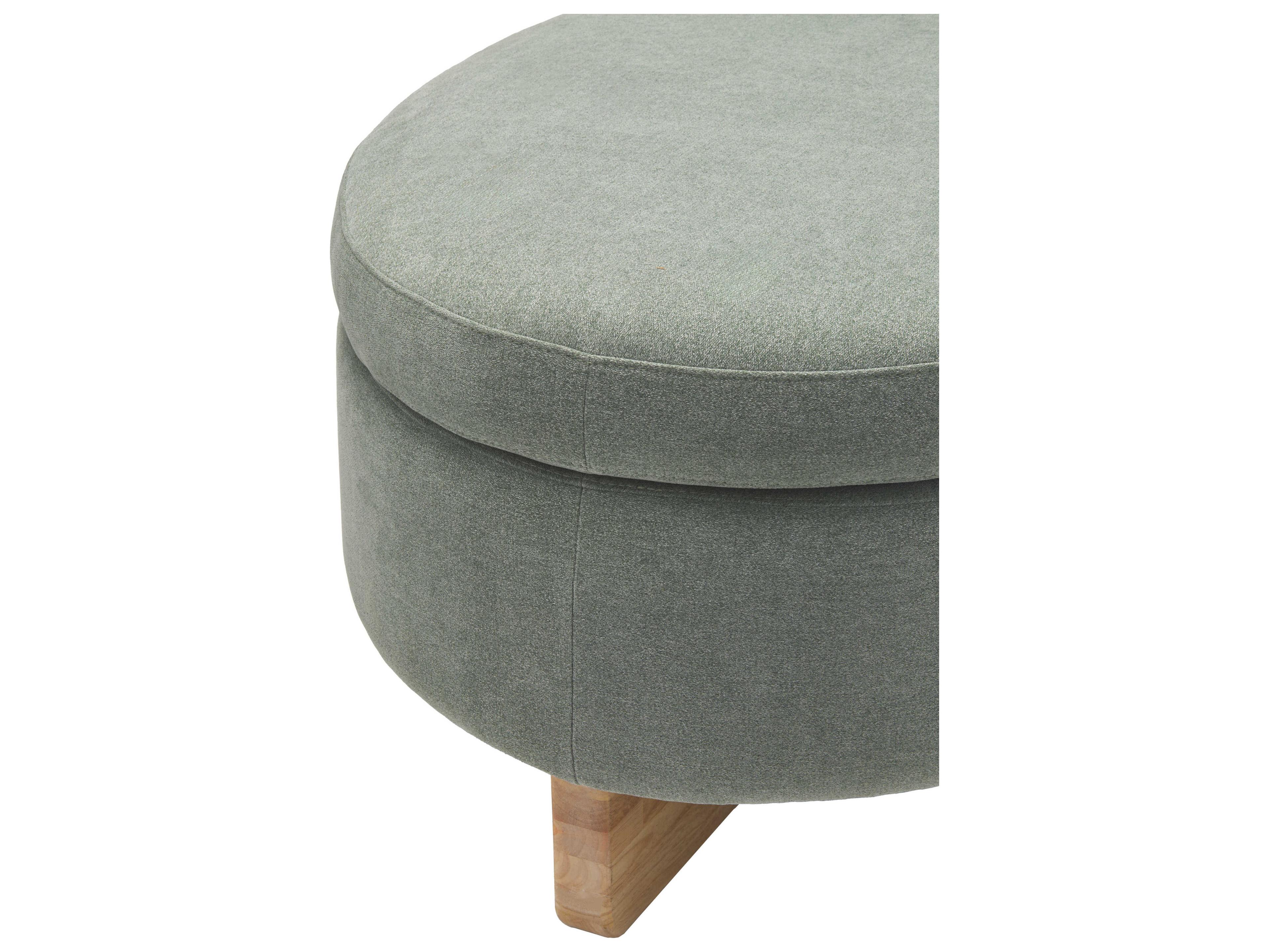Surya Corson Brown Green Upholstered Ottoman