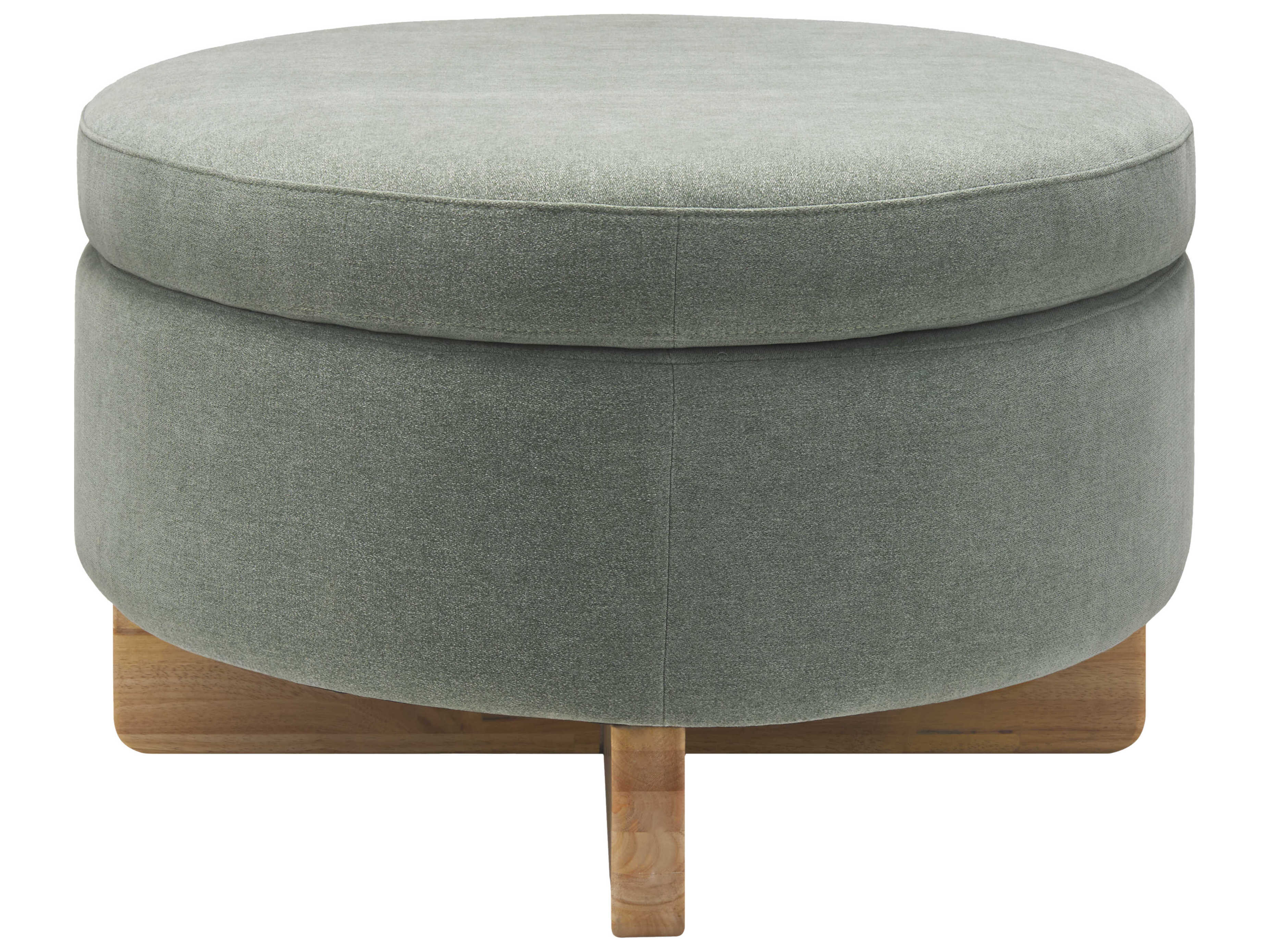 Surya Corson Brown Green Upholstered Ottoman
