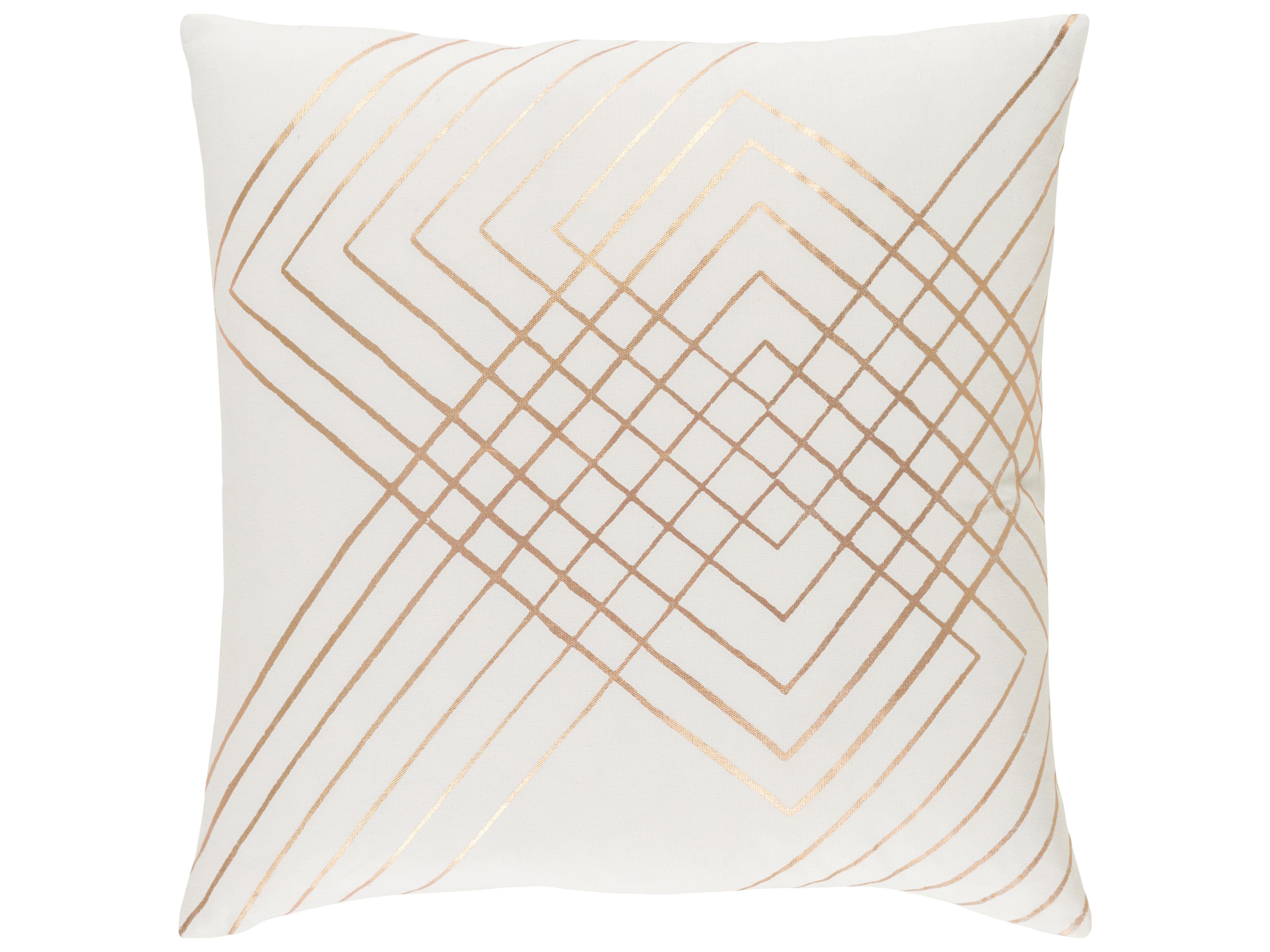 Surya Crescent Bronze Pillow