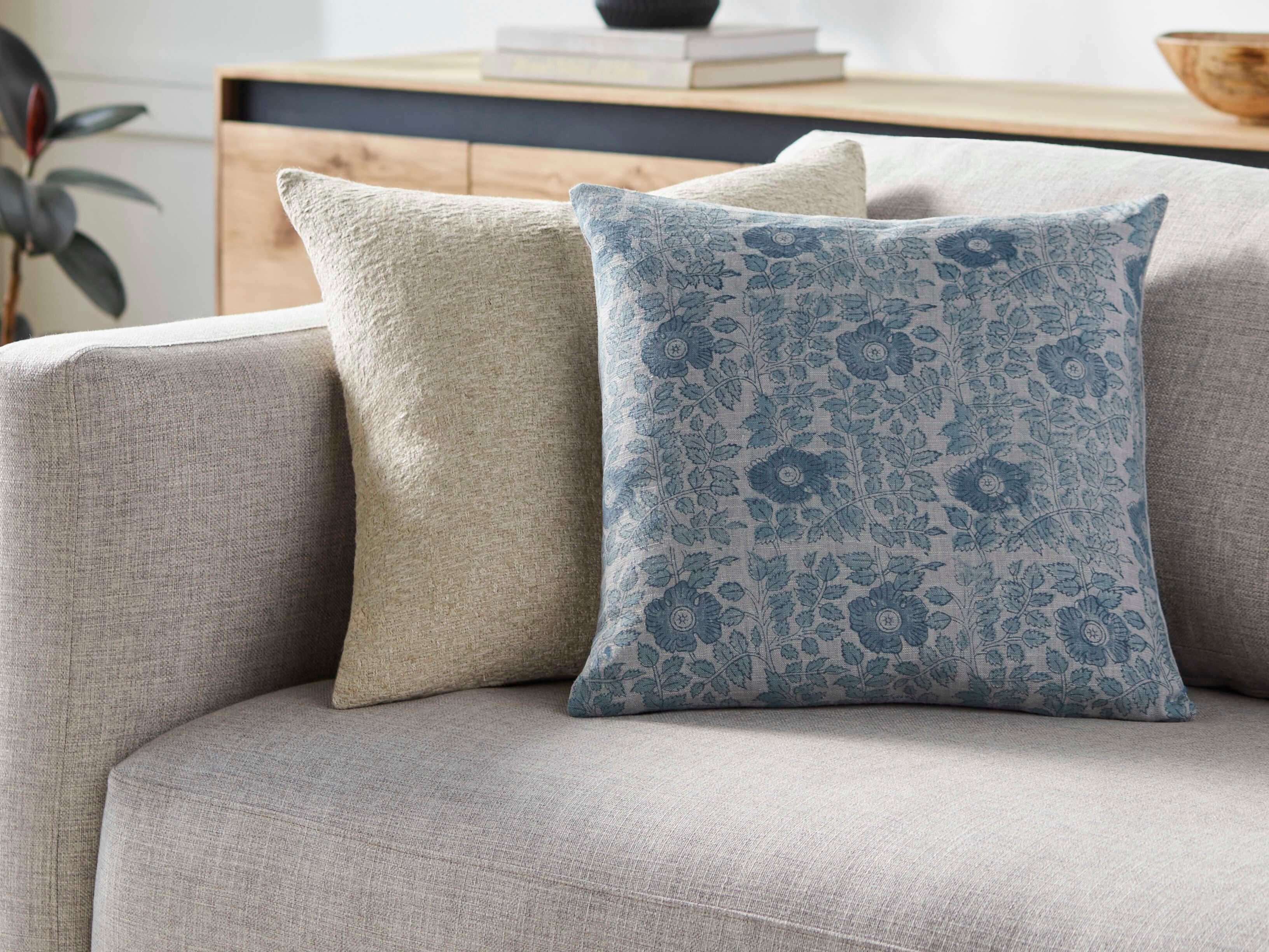 Surya Chateau De Chic Powder Blue Pillow