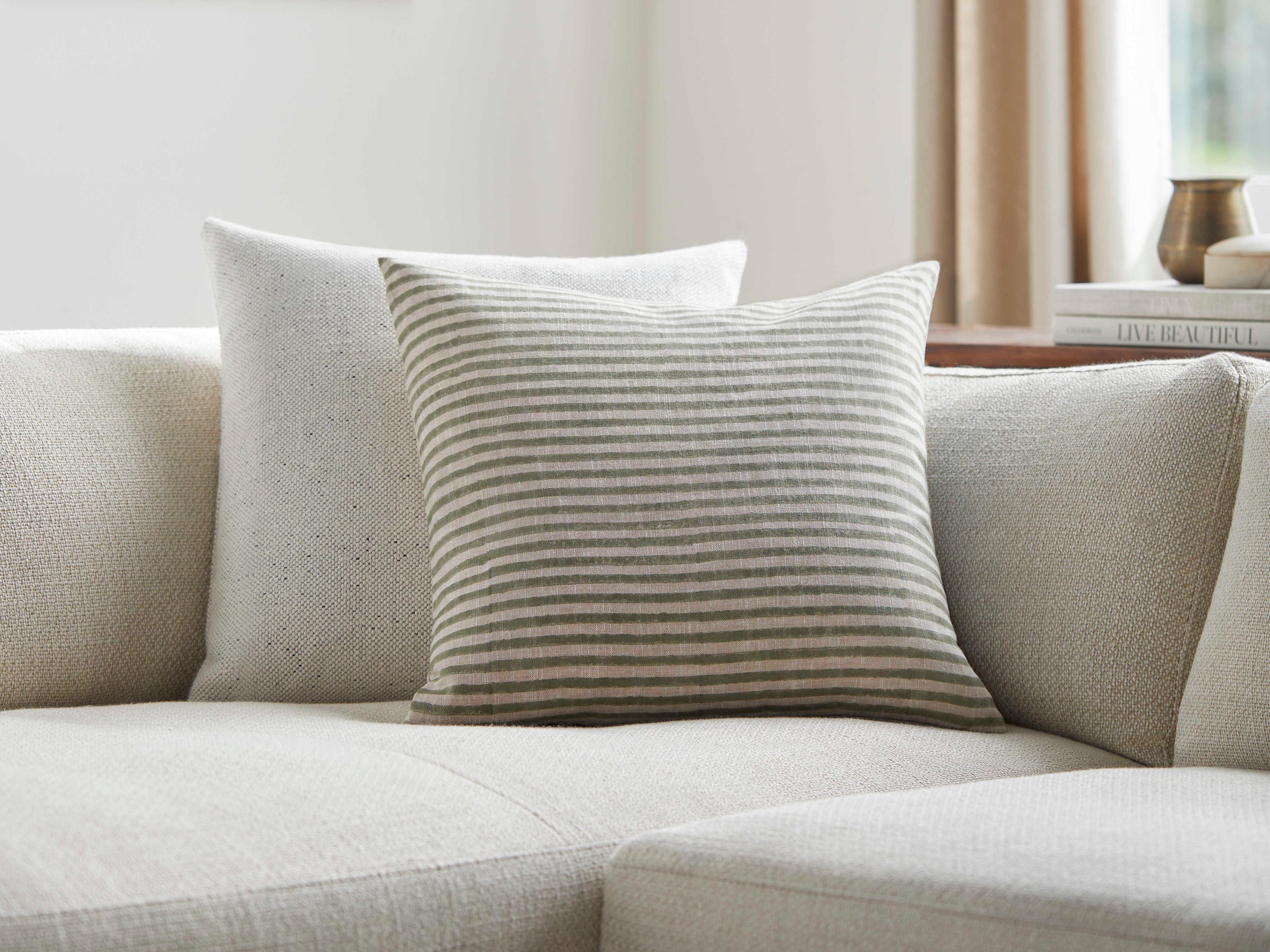 Surya Chateau De Chic Light Sage Pillow