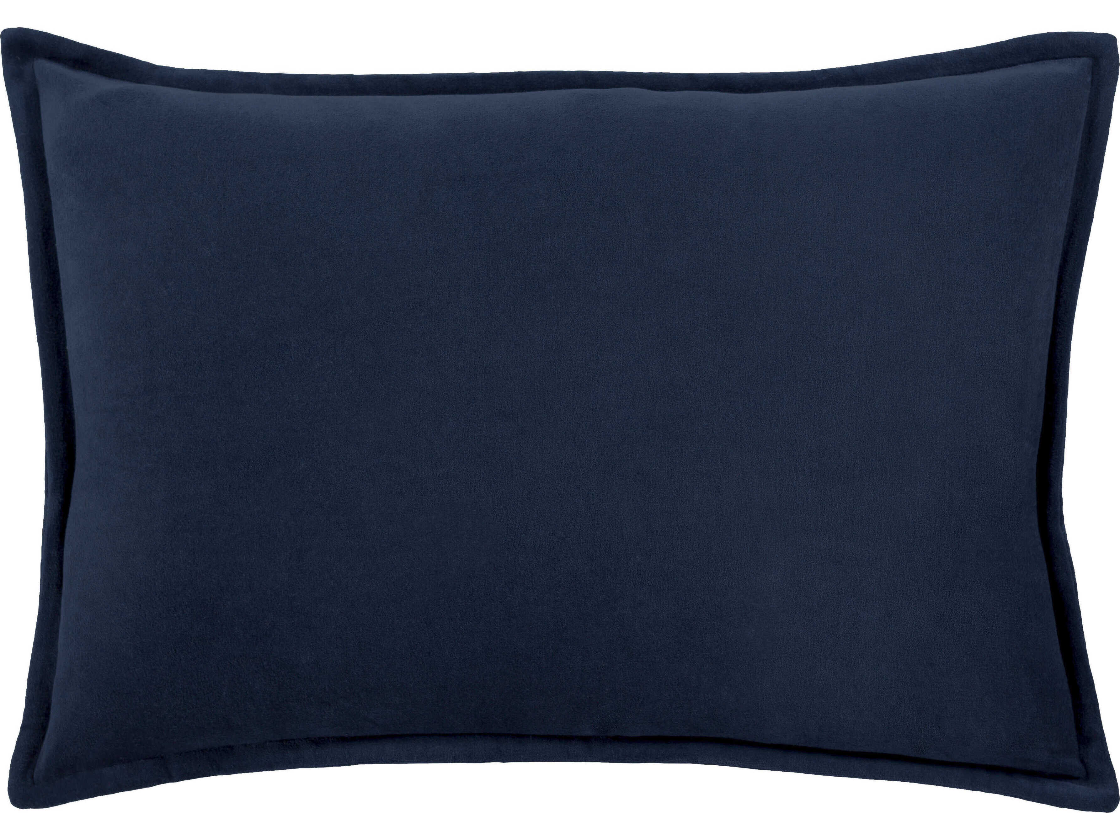 Surya Cotton Velvet Navy Pillow