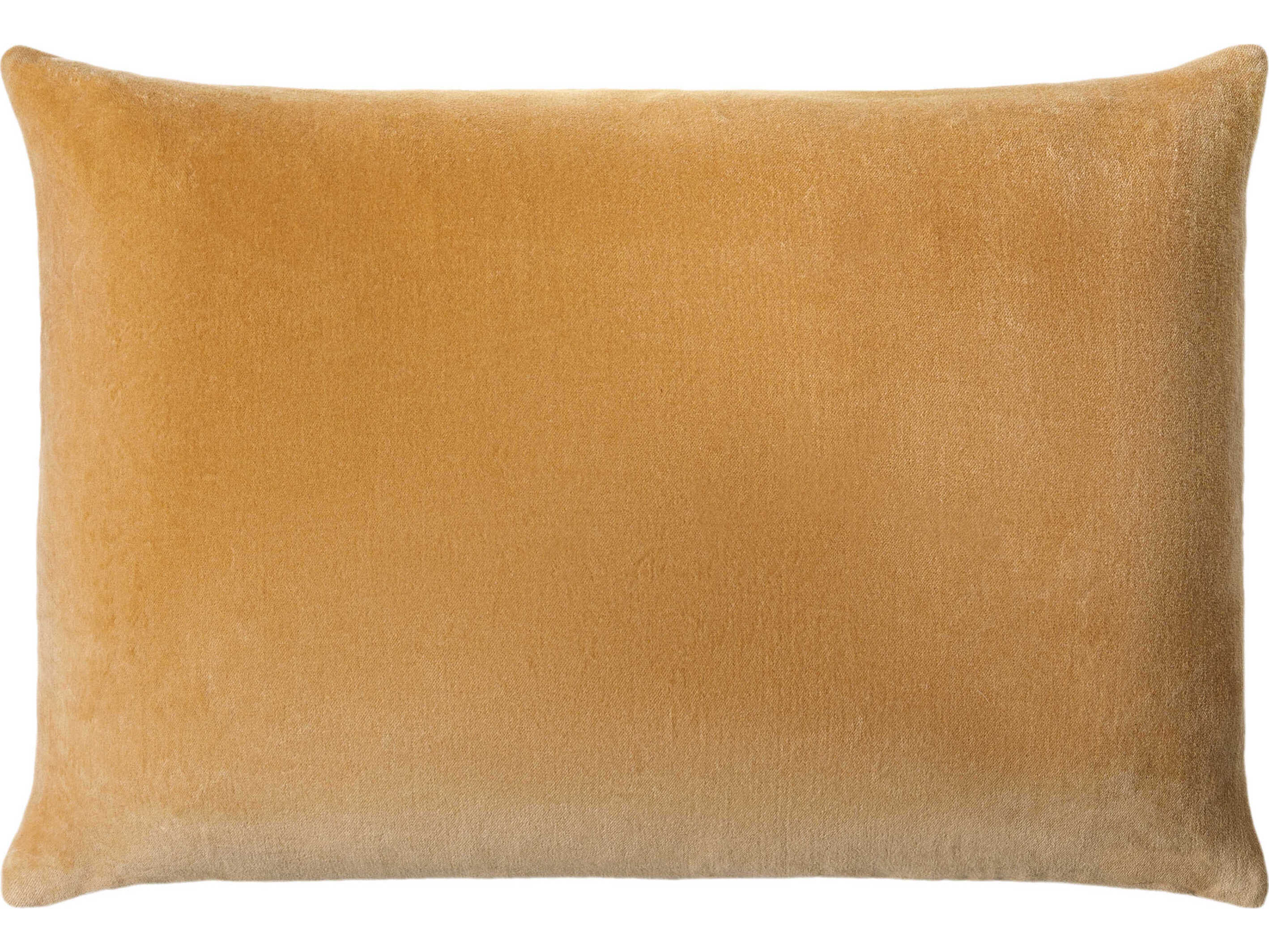 Surya Cotton Velvet Goldenrod Pillow
