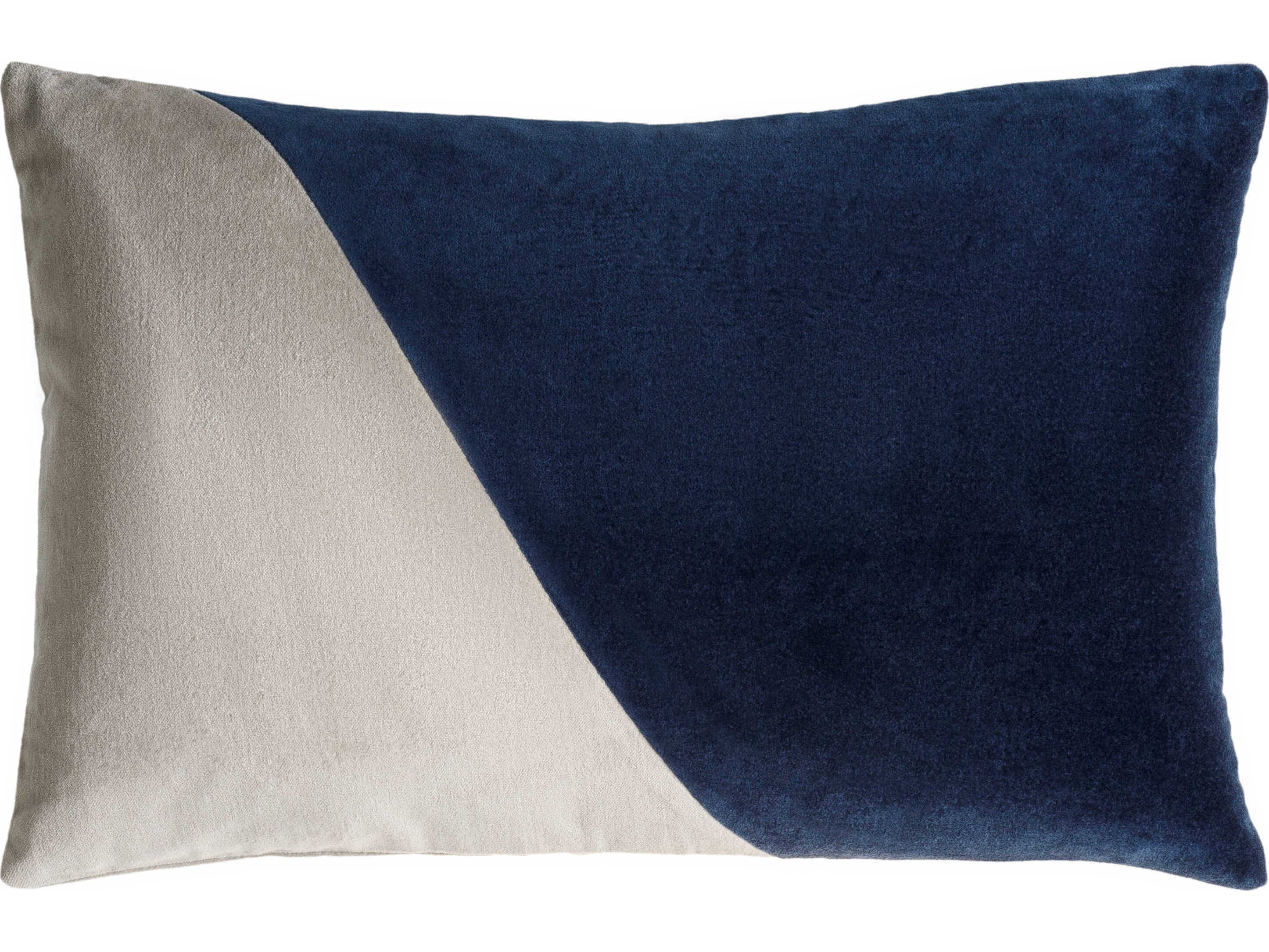 Surya Cotton Velvet Navy Pillow