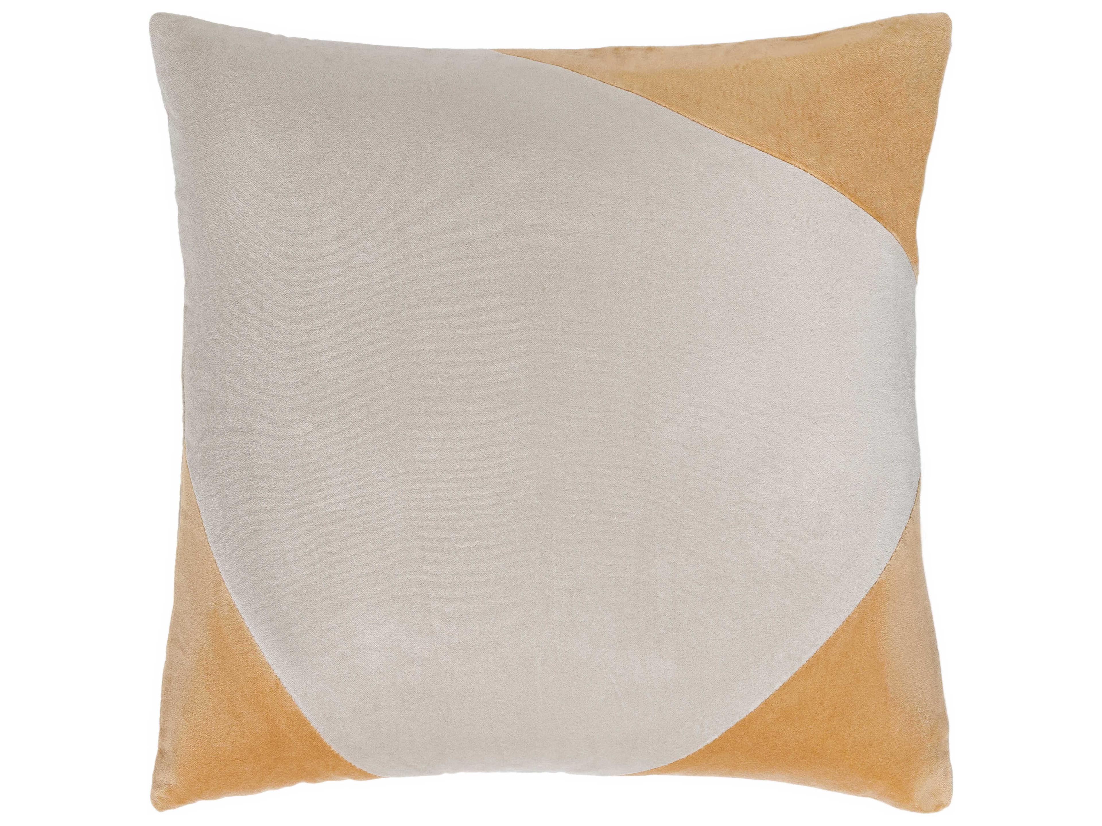 Surya Cotton Velvet Camel Pillow