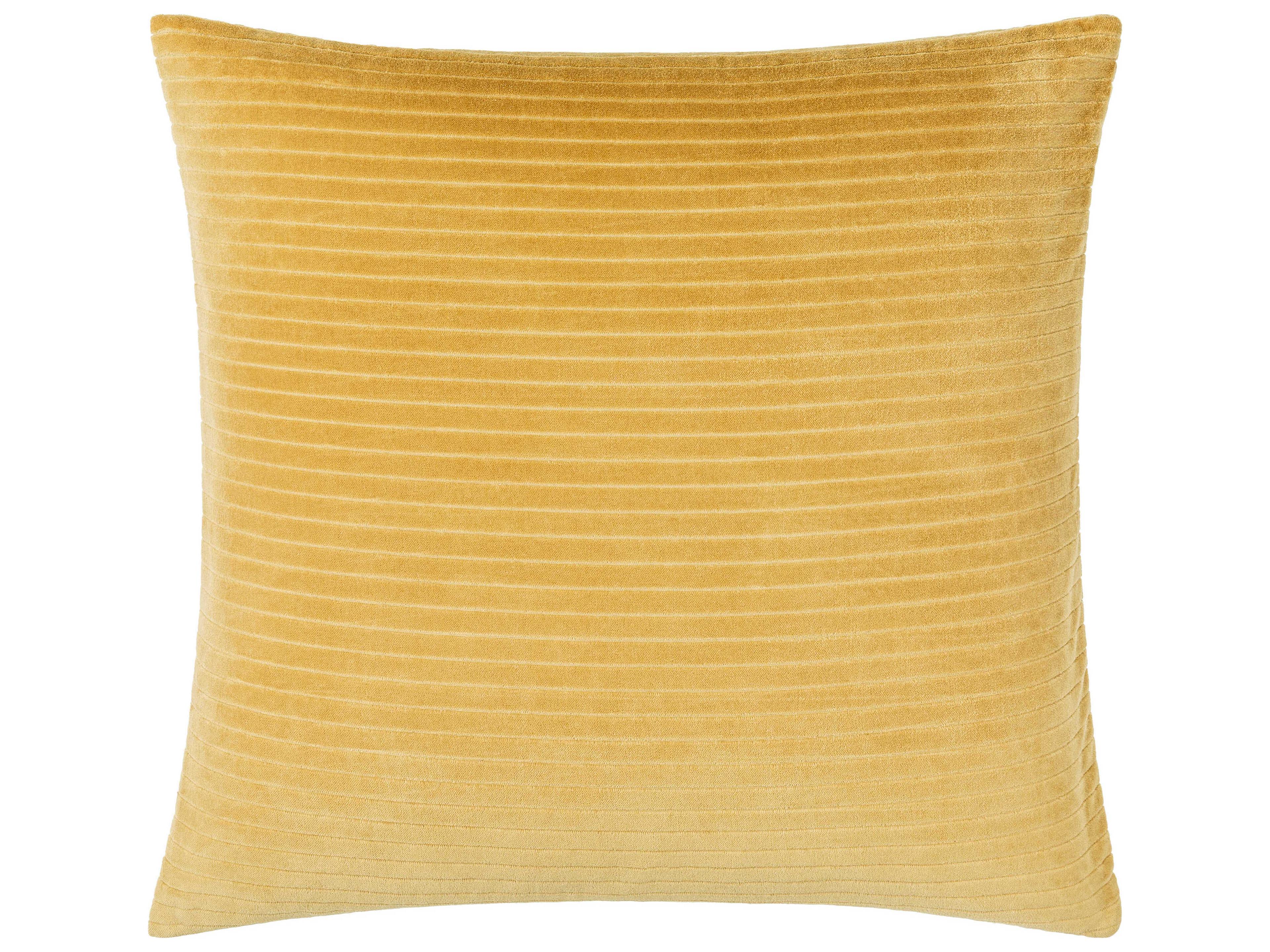 Surya Cotton Velvet Mustard Pillow