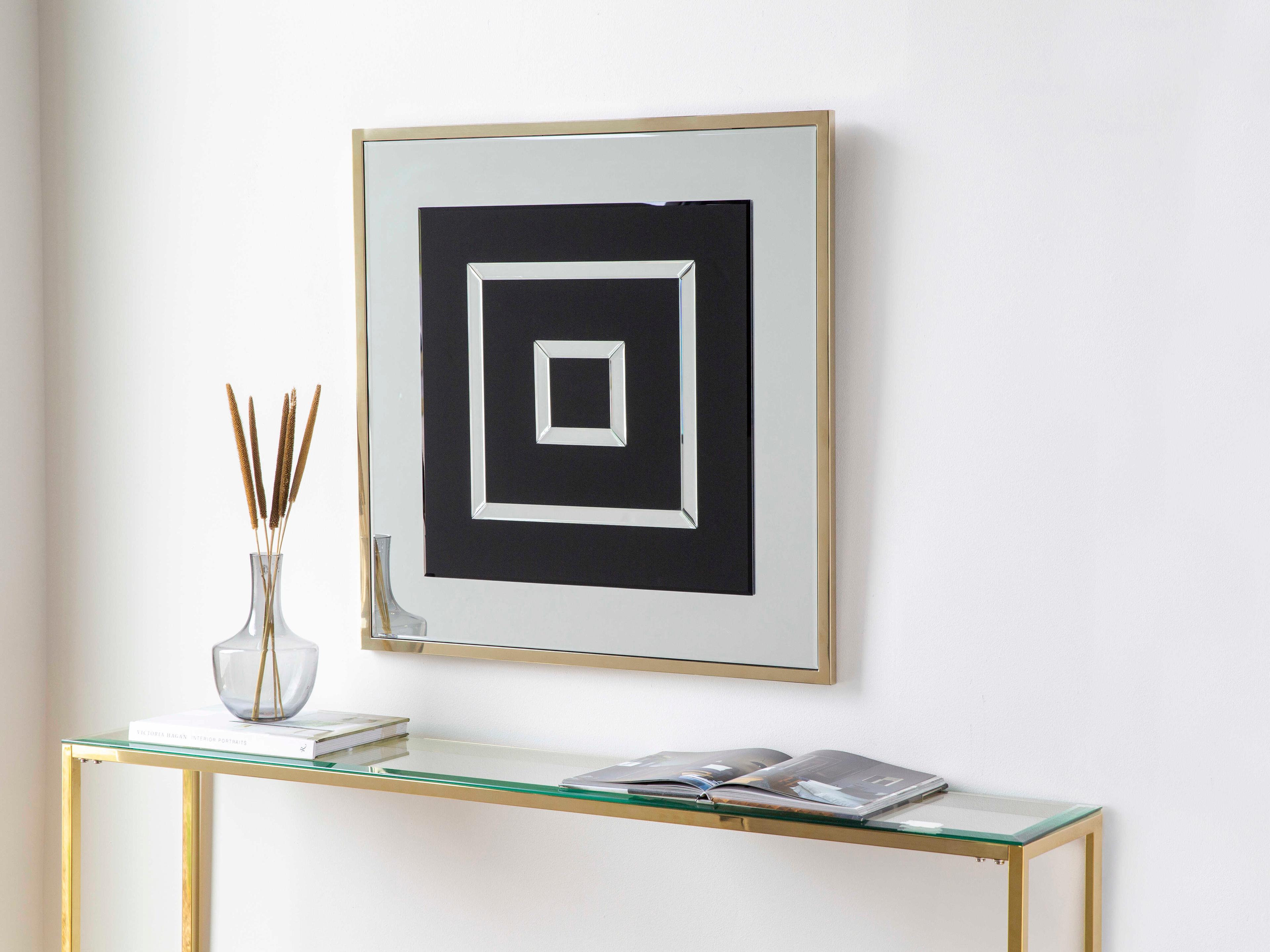 Surya Madelina Gold Square Wall Mirror