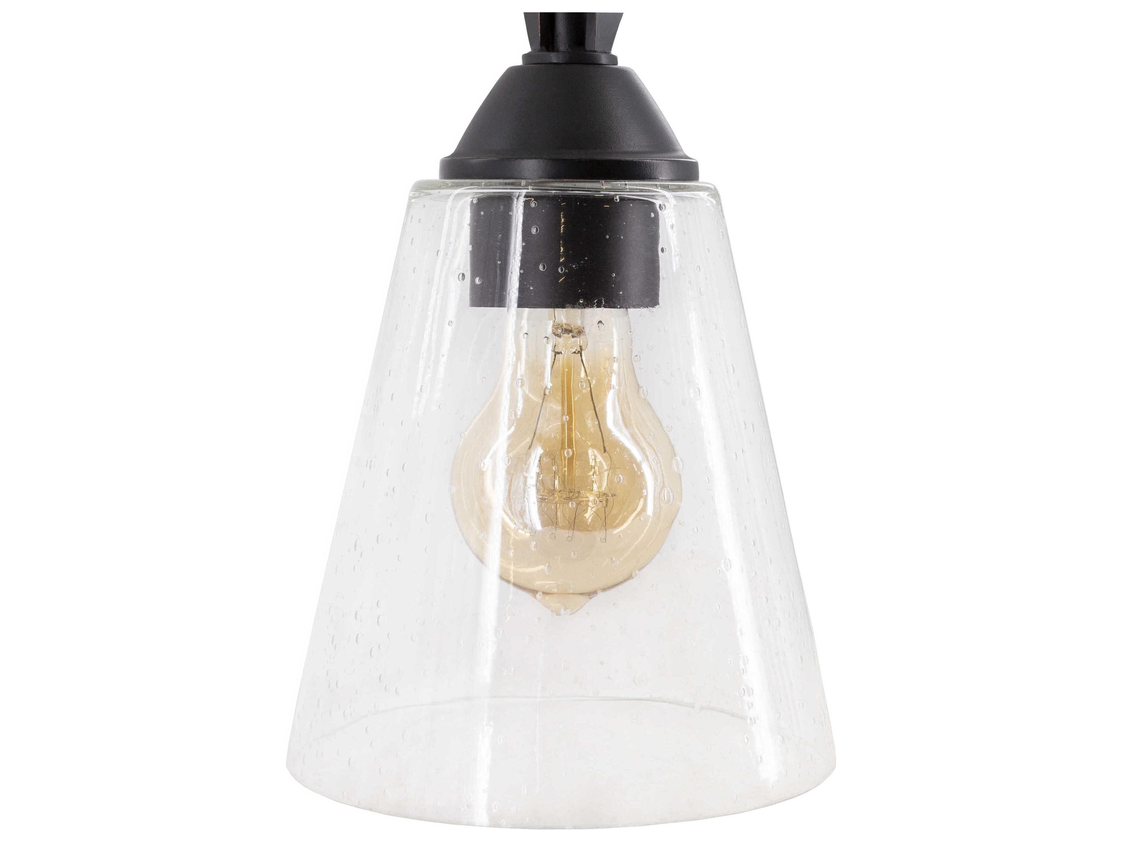 Surya Dhalia 1-Light Black Mini Pendant