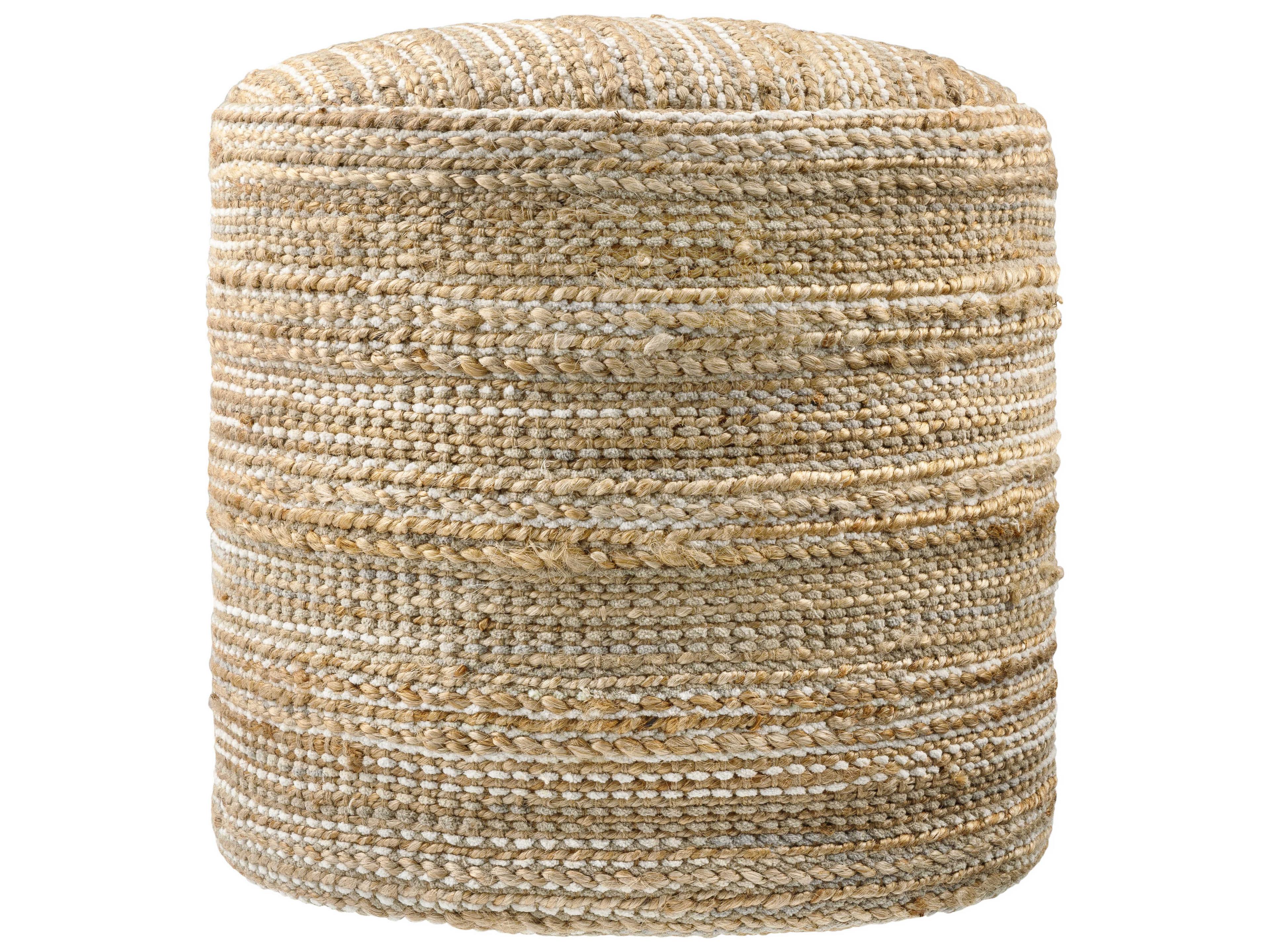 Surya Denpasar Beige Pouf