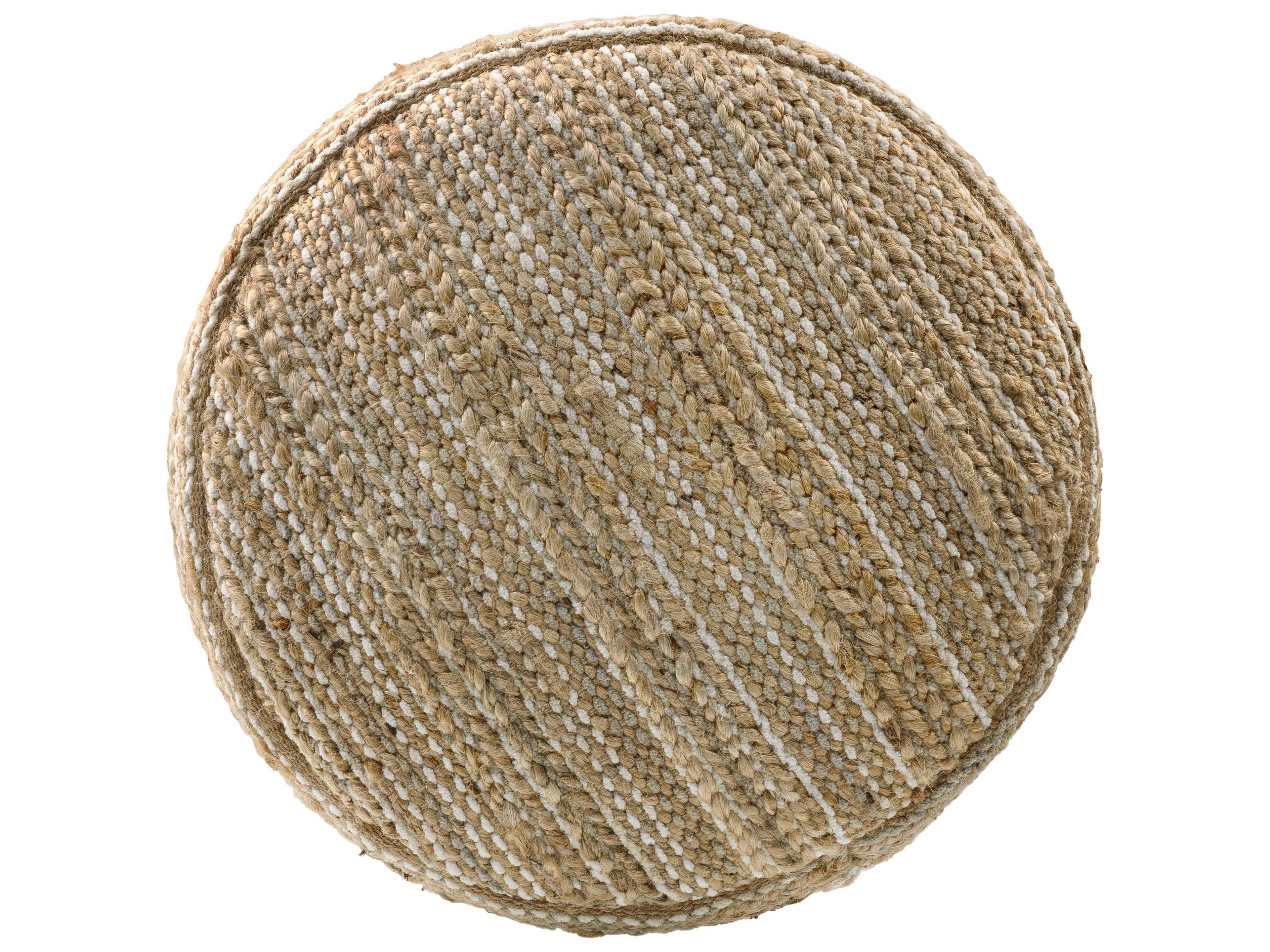 Surya Denpasar Beige Pouf