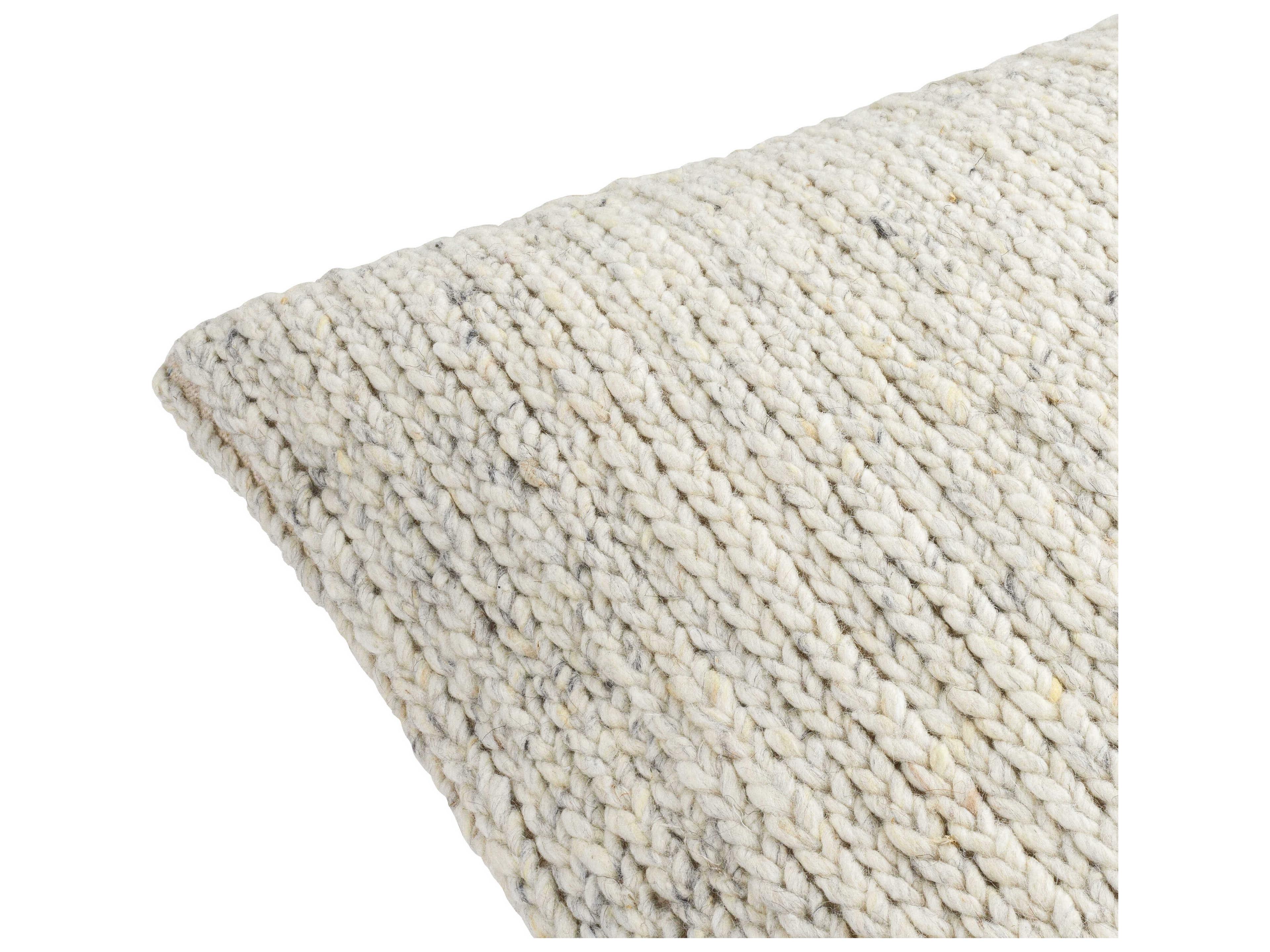 Surya Derby Cream Pillow