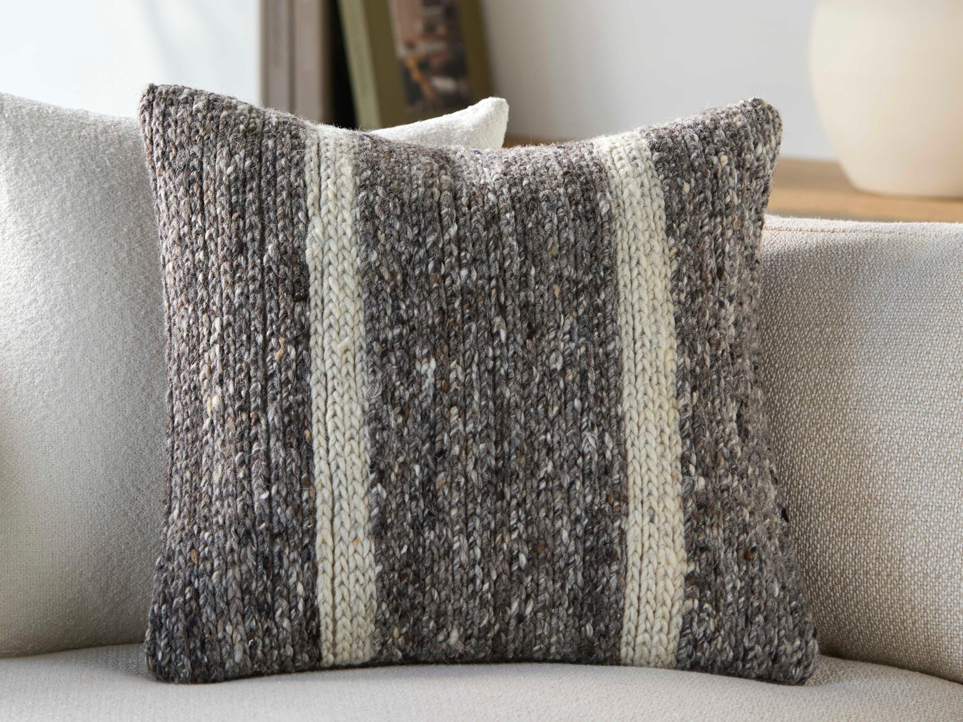 Surya Derby Brown Pillow