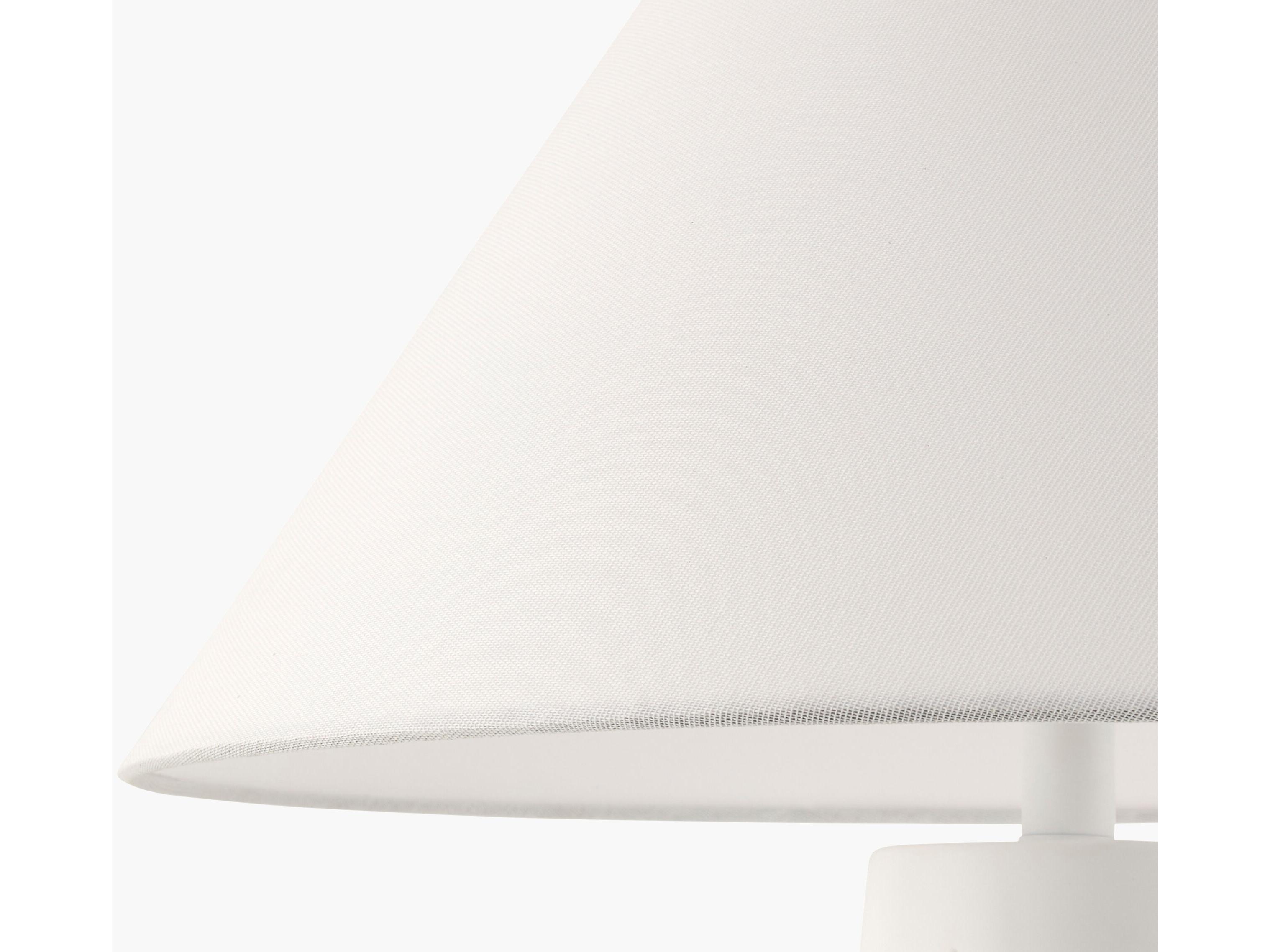 Surya Dosso White Linen Floor Lamp