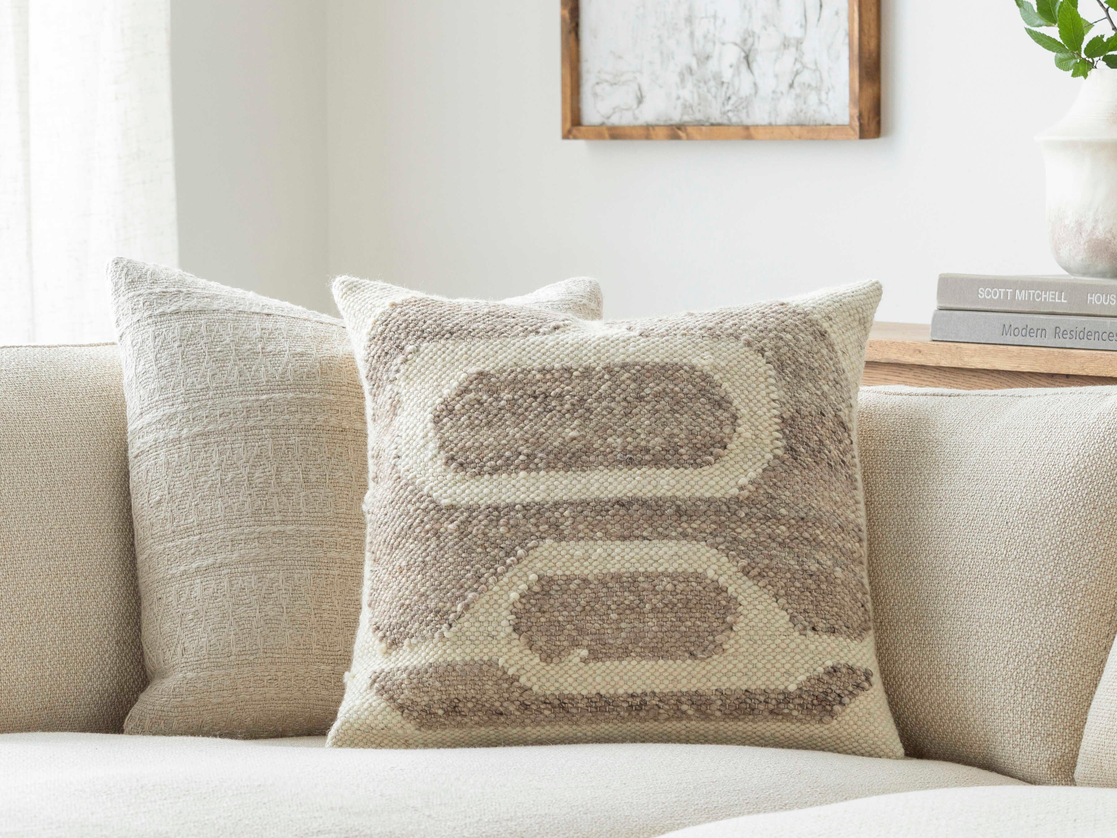 Surya Deccan Traps Beige Pillow