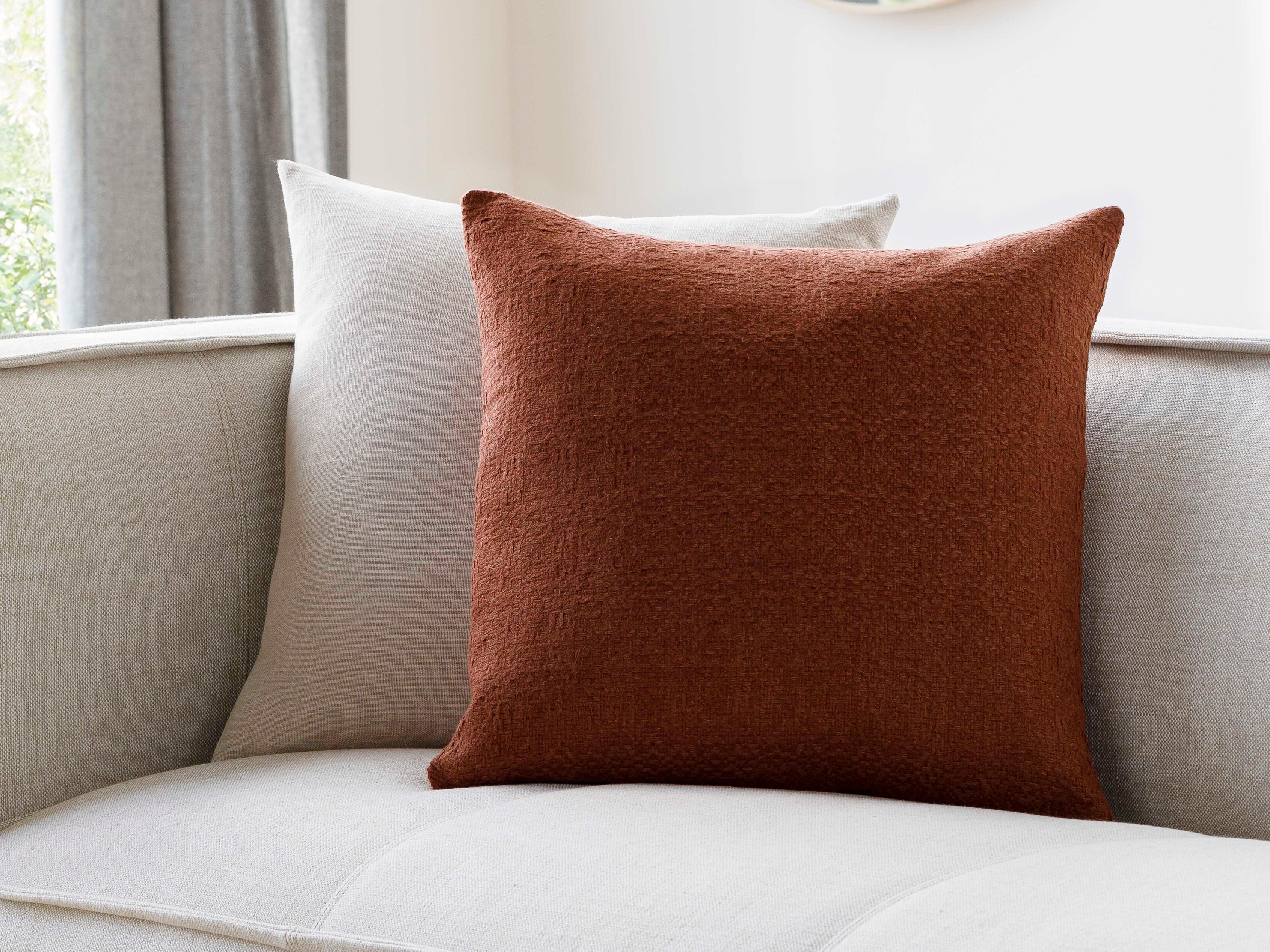 Surya Dwight Burnt Orange Pillow