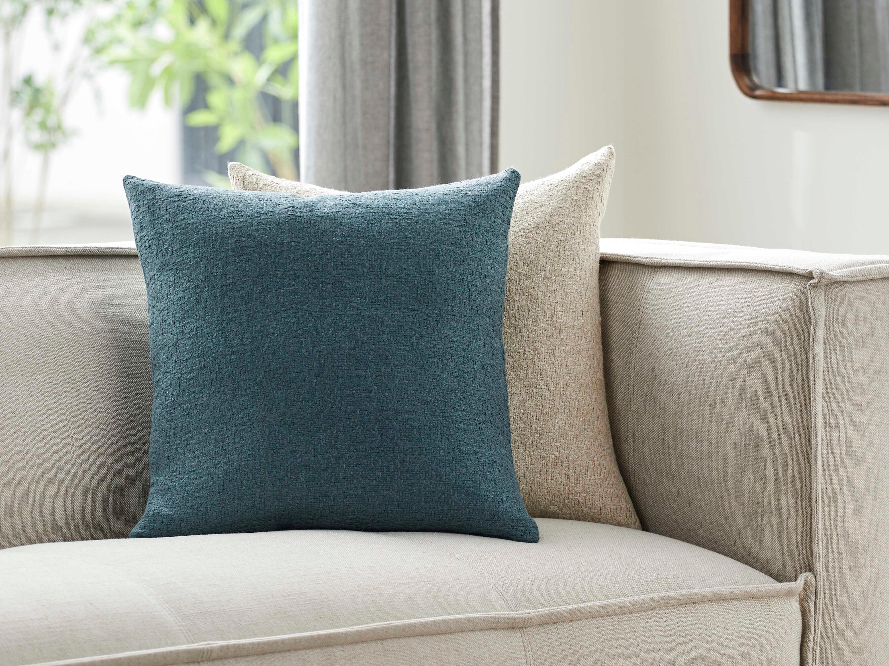 Surya Dwight Teal Pillow