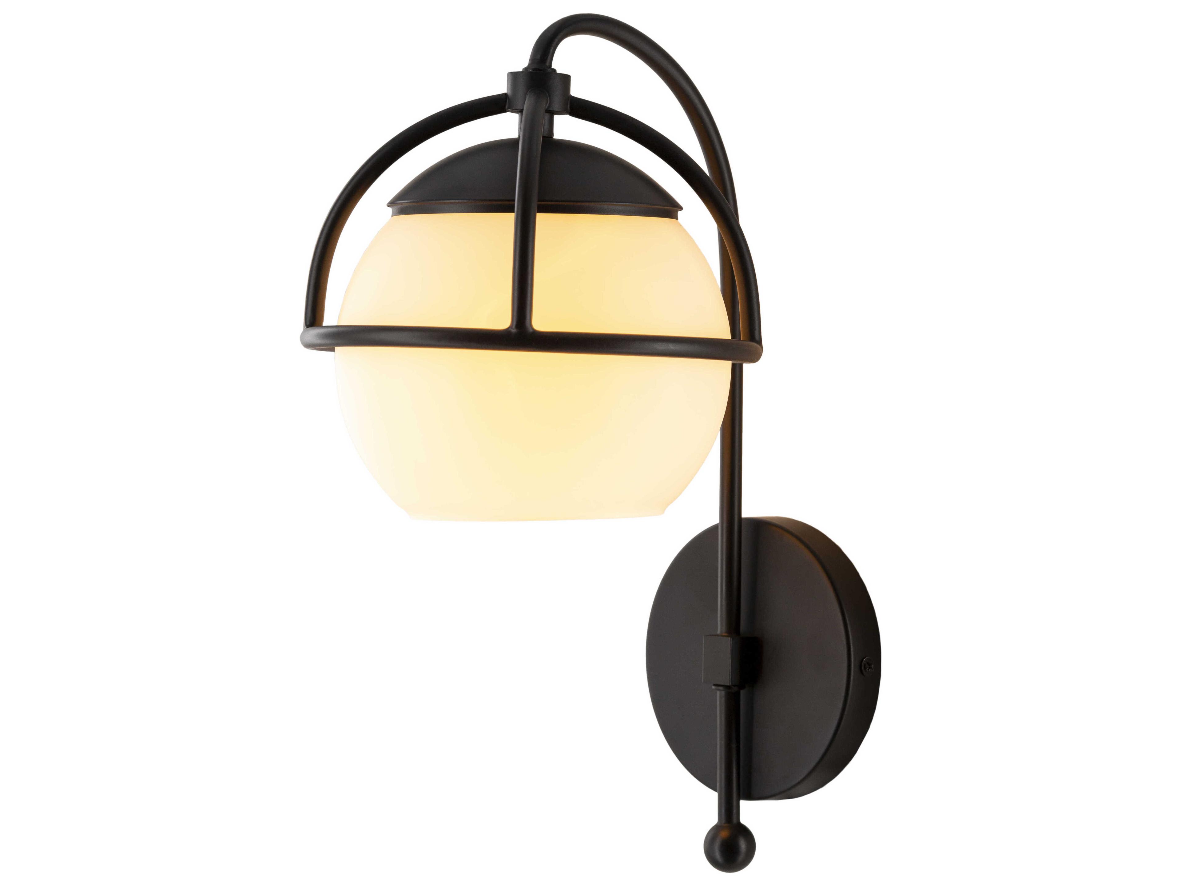 Surya Edmund 1-Light Black Wall Sconce