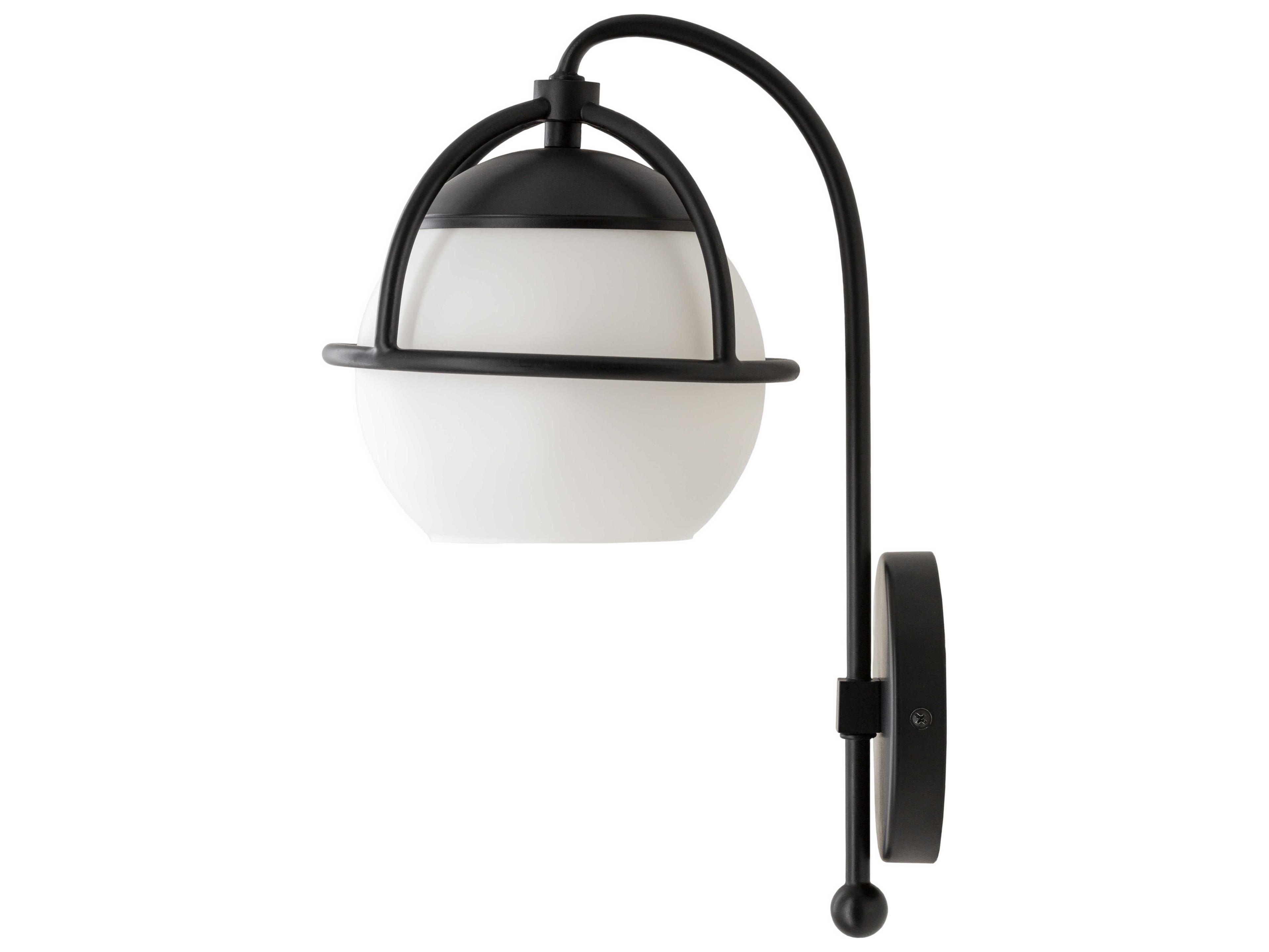 Surya Edmund 1-Light Black Wall Sconce
