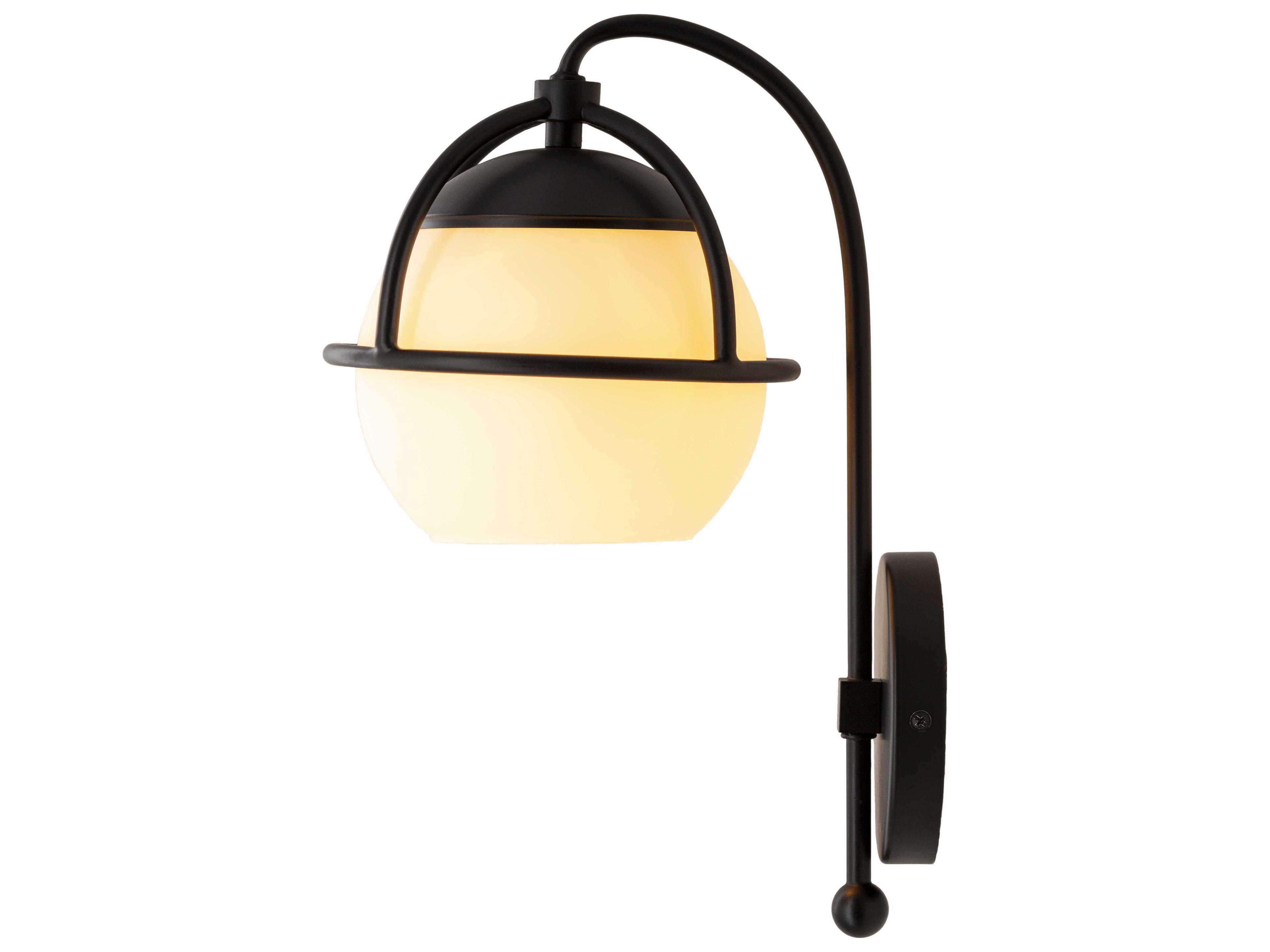 Surya Edmund 1-Light Black Wall Sconce