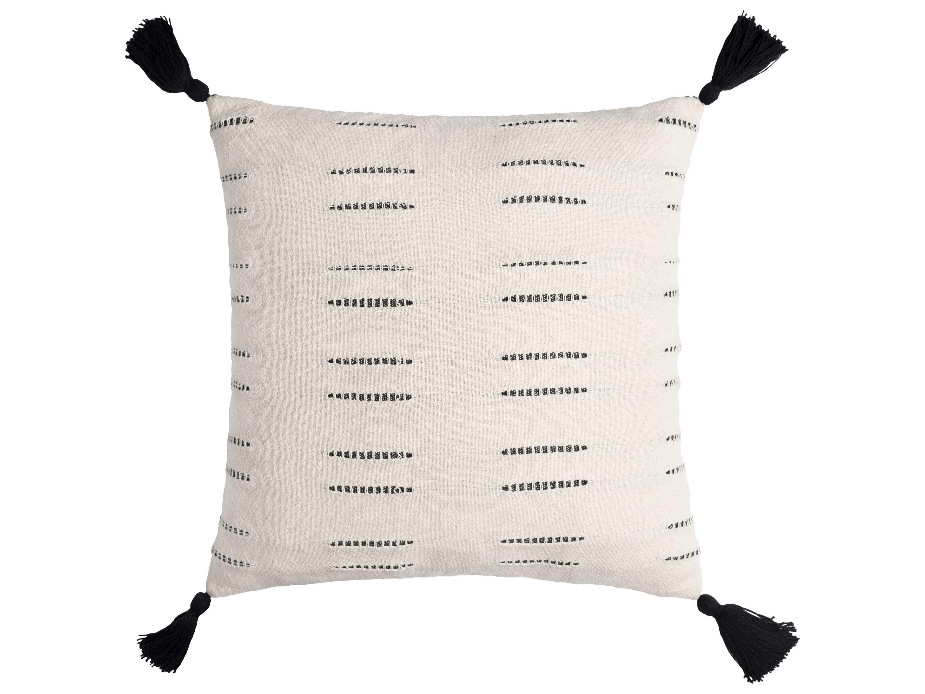 Surya Eden Light Beige / Black Pillow