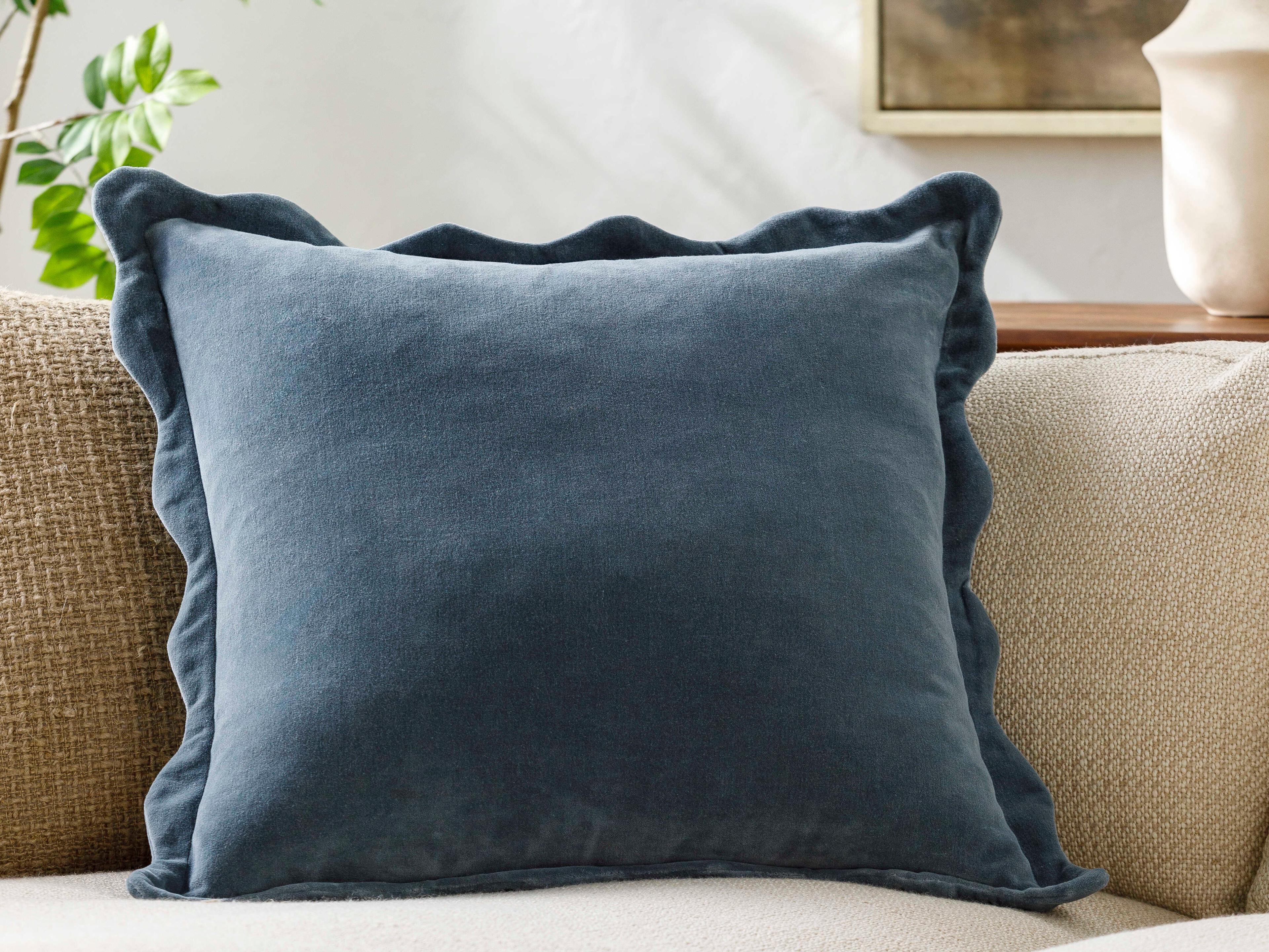 Surya Effervescent Dark Blue Pillow